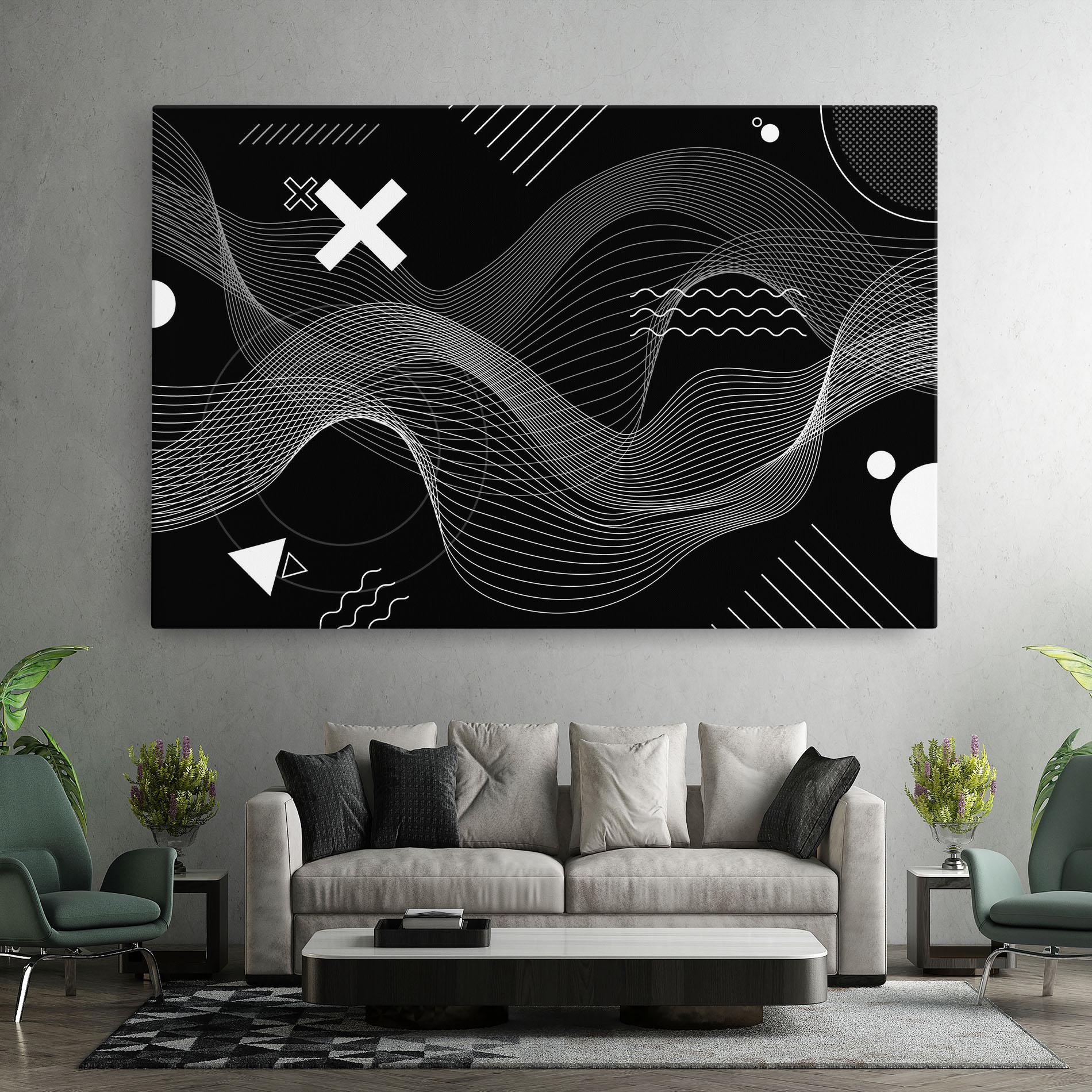 Leinwandbild Geometric Lines mockup 7