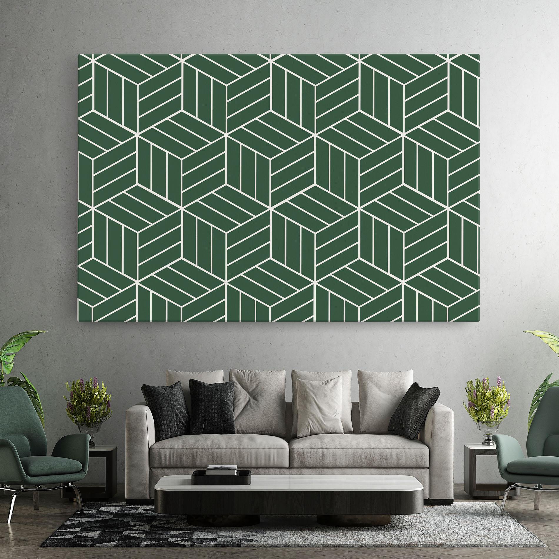 Leinwandbild Green Square mockup 7