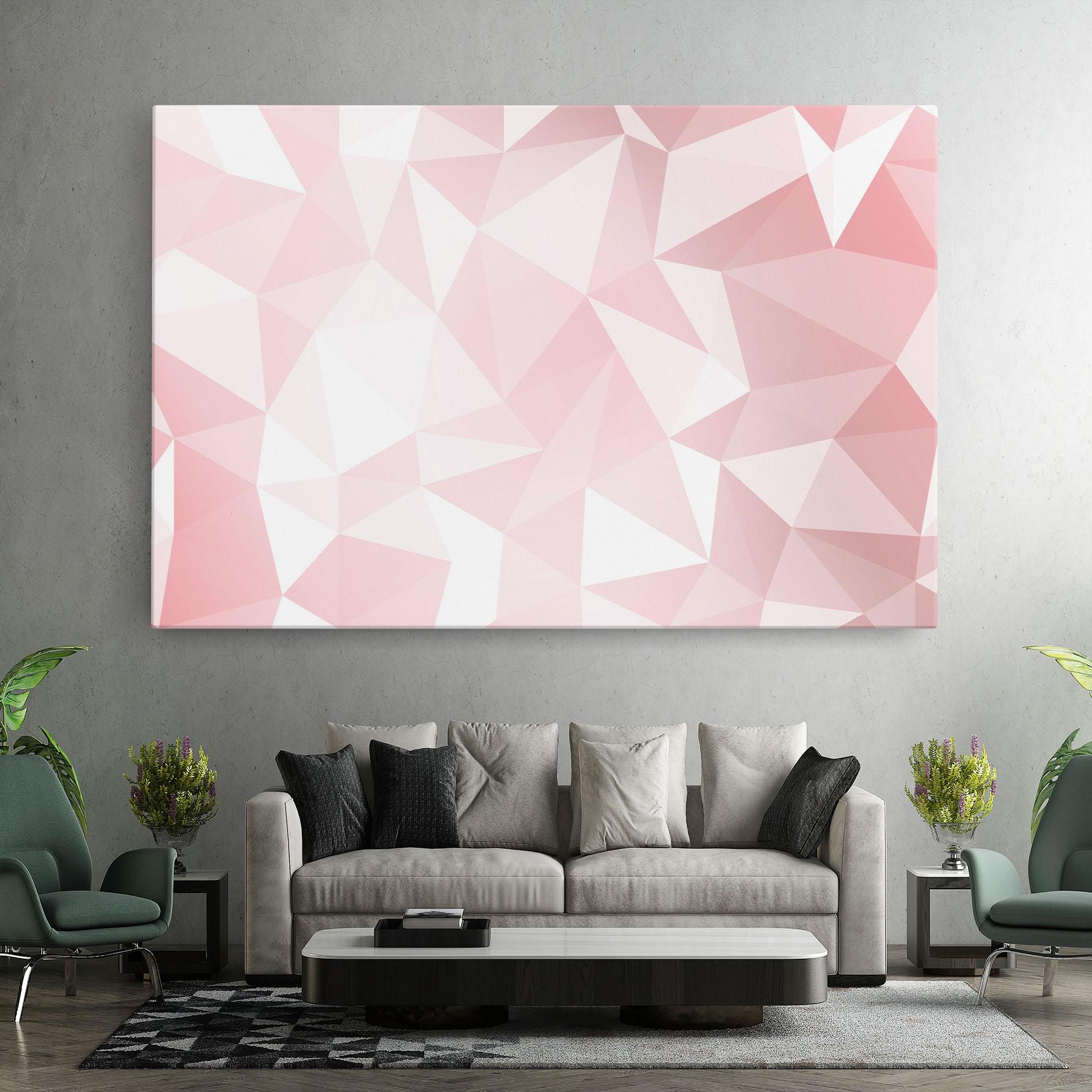 Leinwandbild Pink Triangle mockup 7