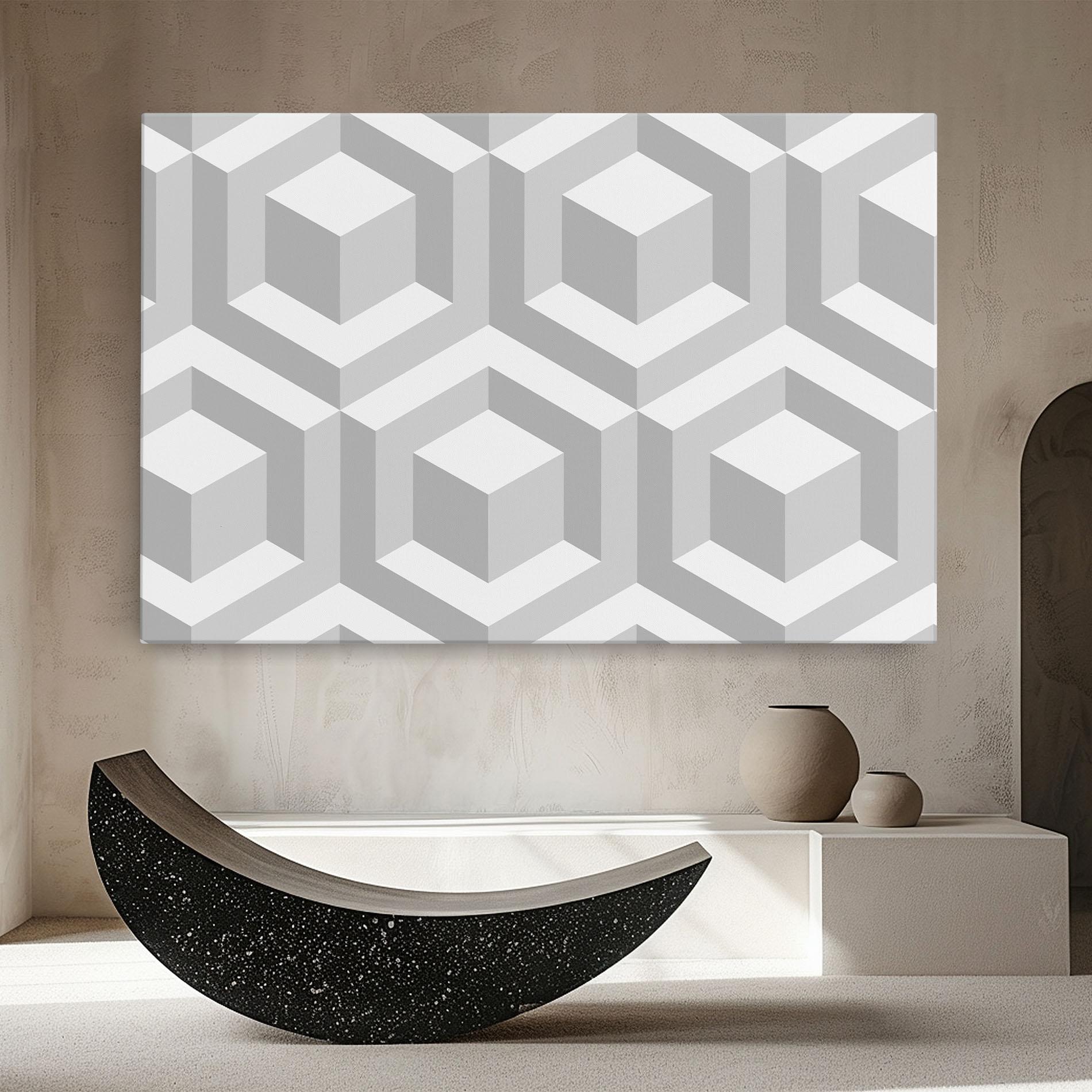 Leinwandbild 3d Square mockup 8