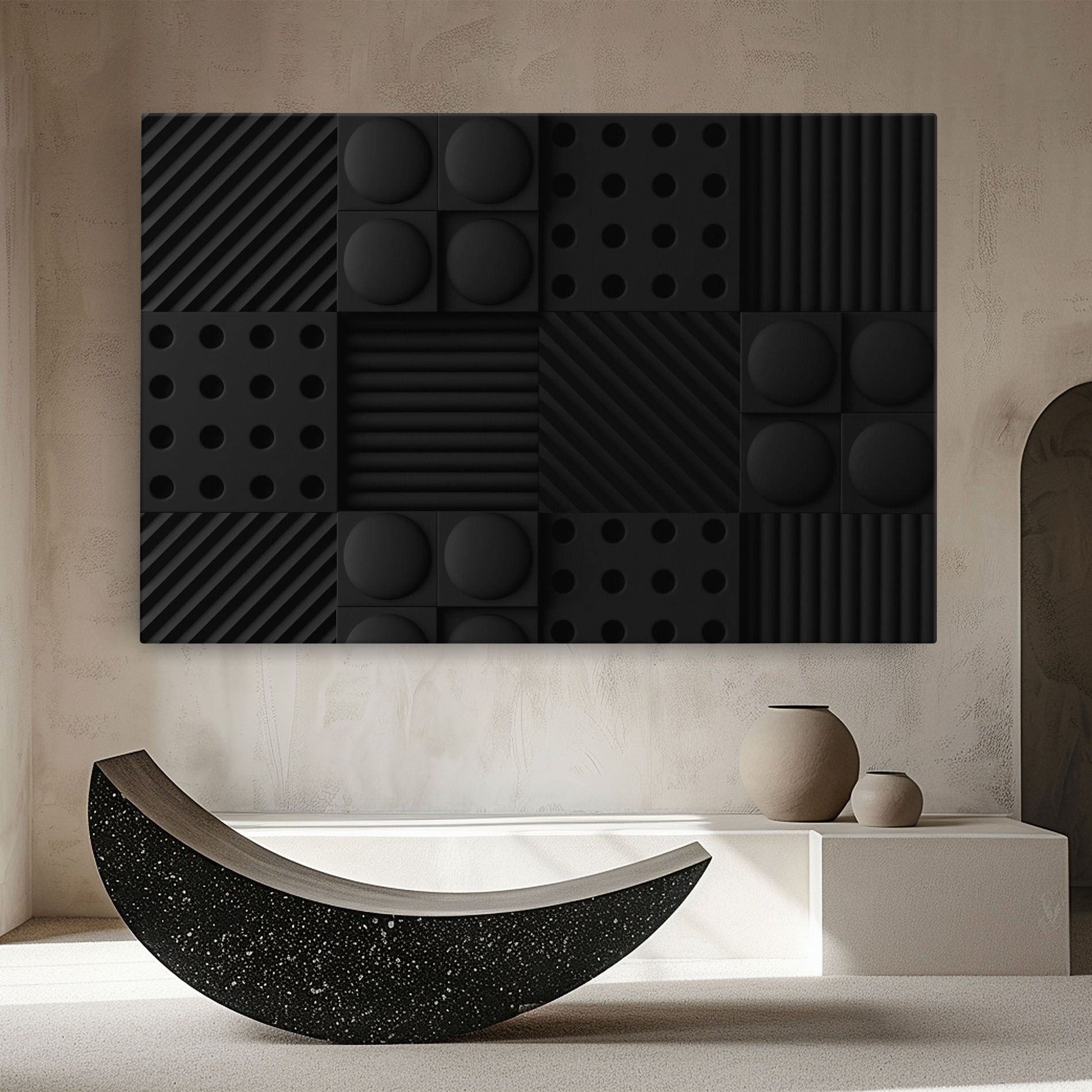 Black Square Circle mockup 8