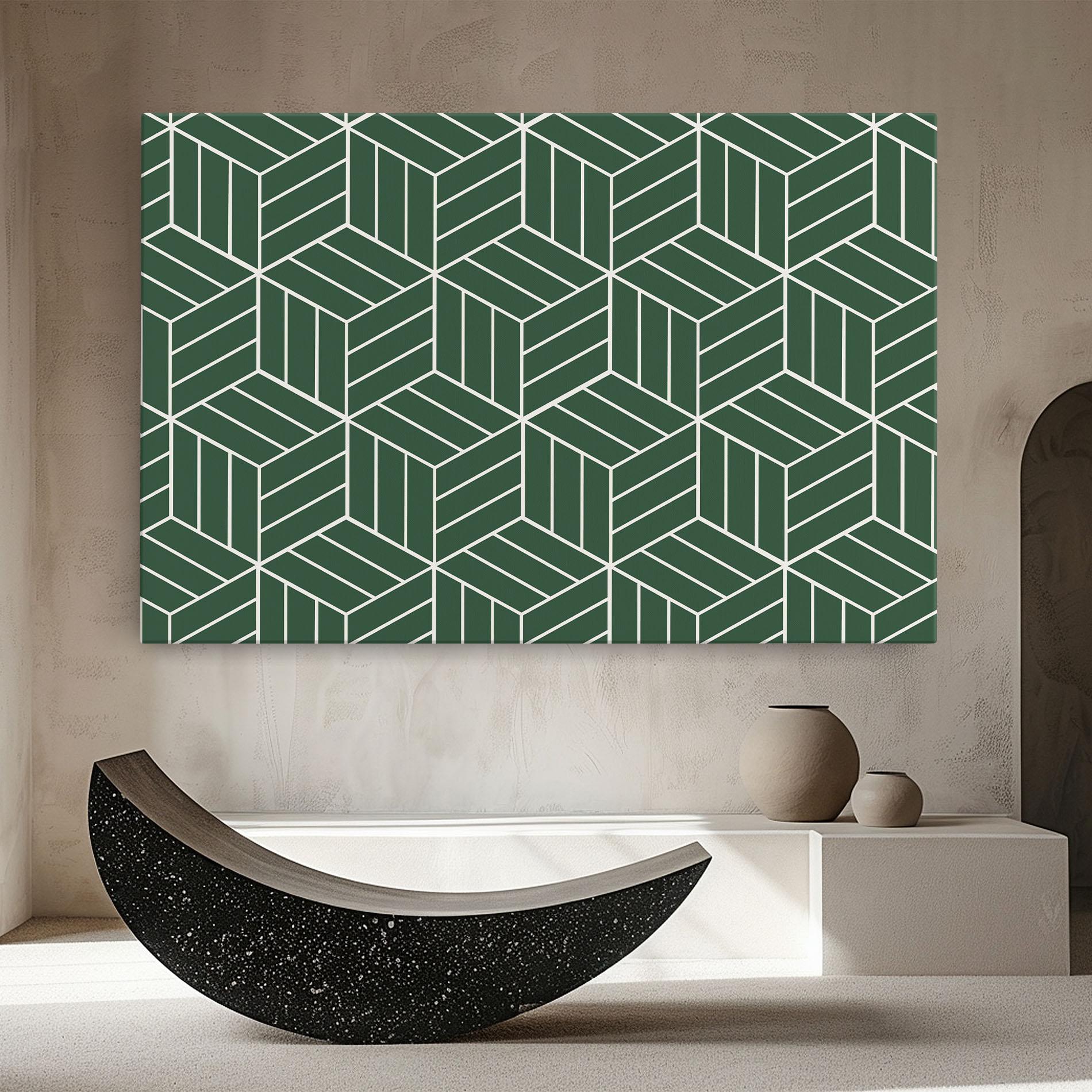 Leinwandbild Green Square mockup 8