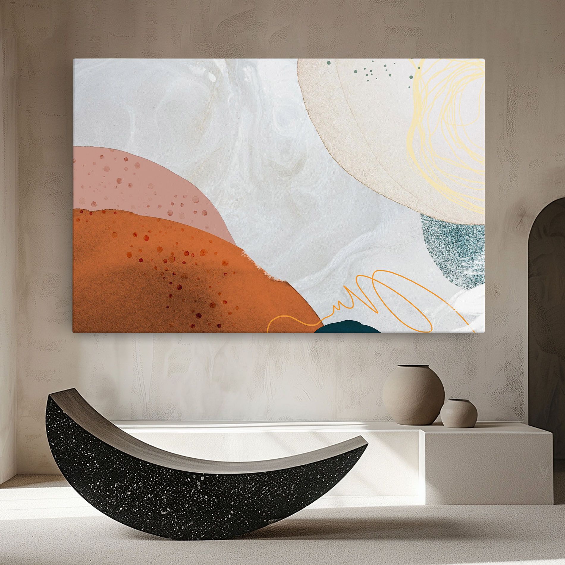 Orange Yellow Line mockup 8