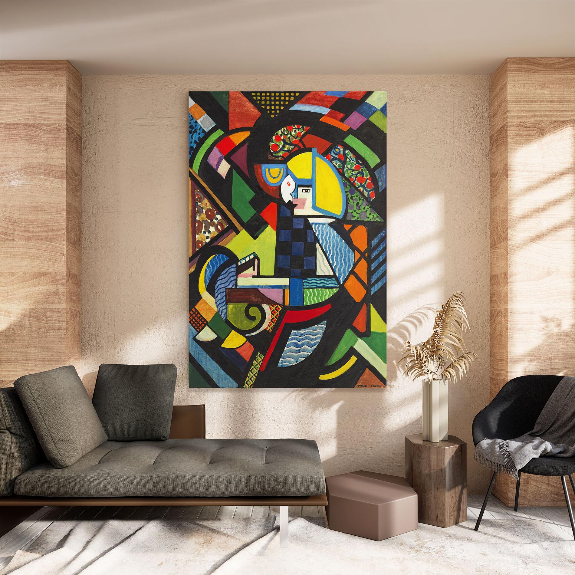 Leinwandbild Mix Color Shapes mockup 8