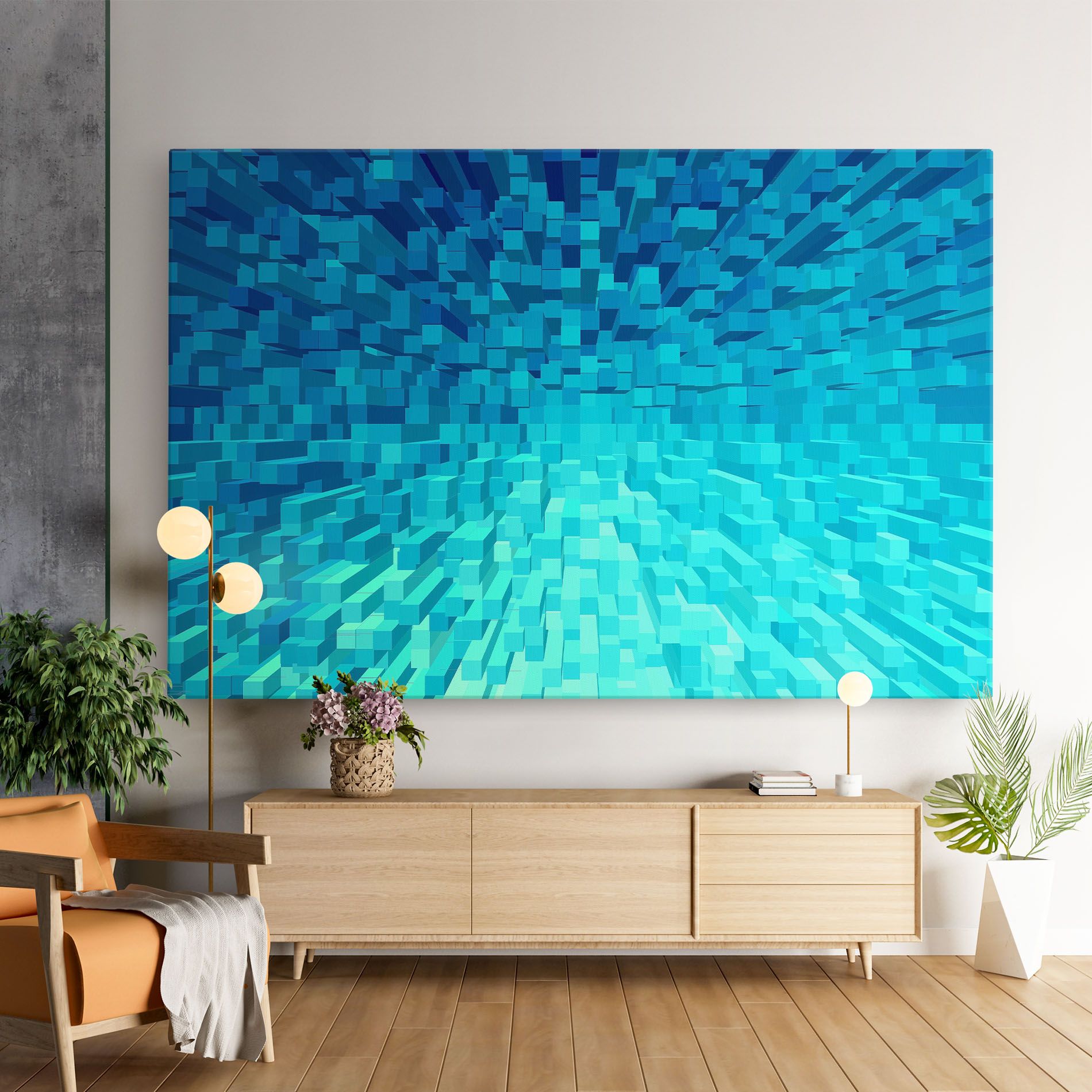 Blue Square Mix mockup 9