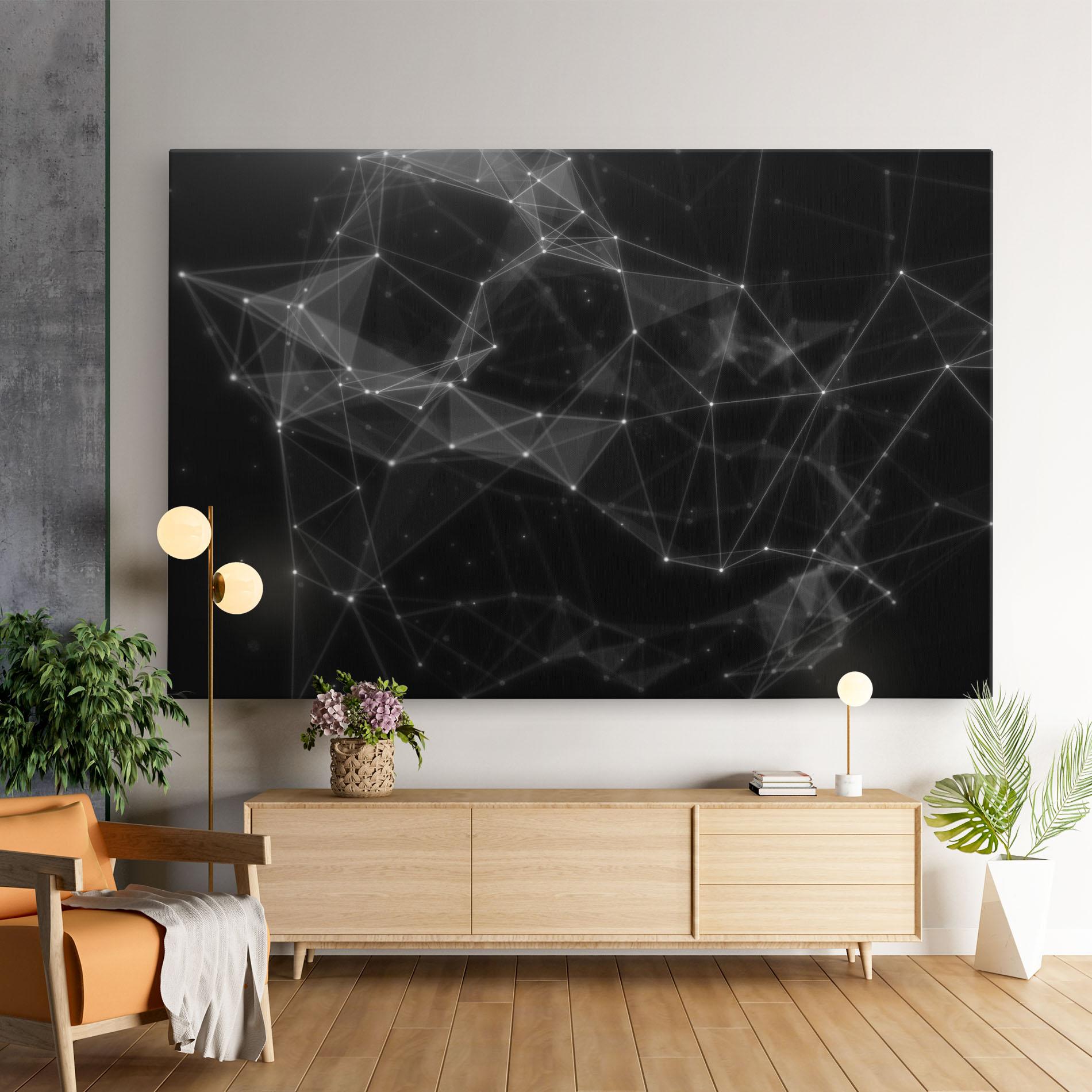Leinwandbild Connecting Lines mockup 9