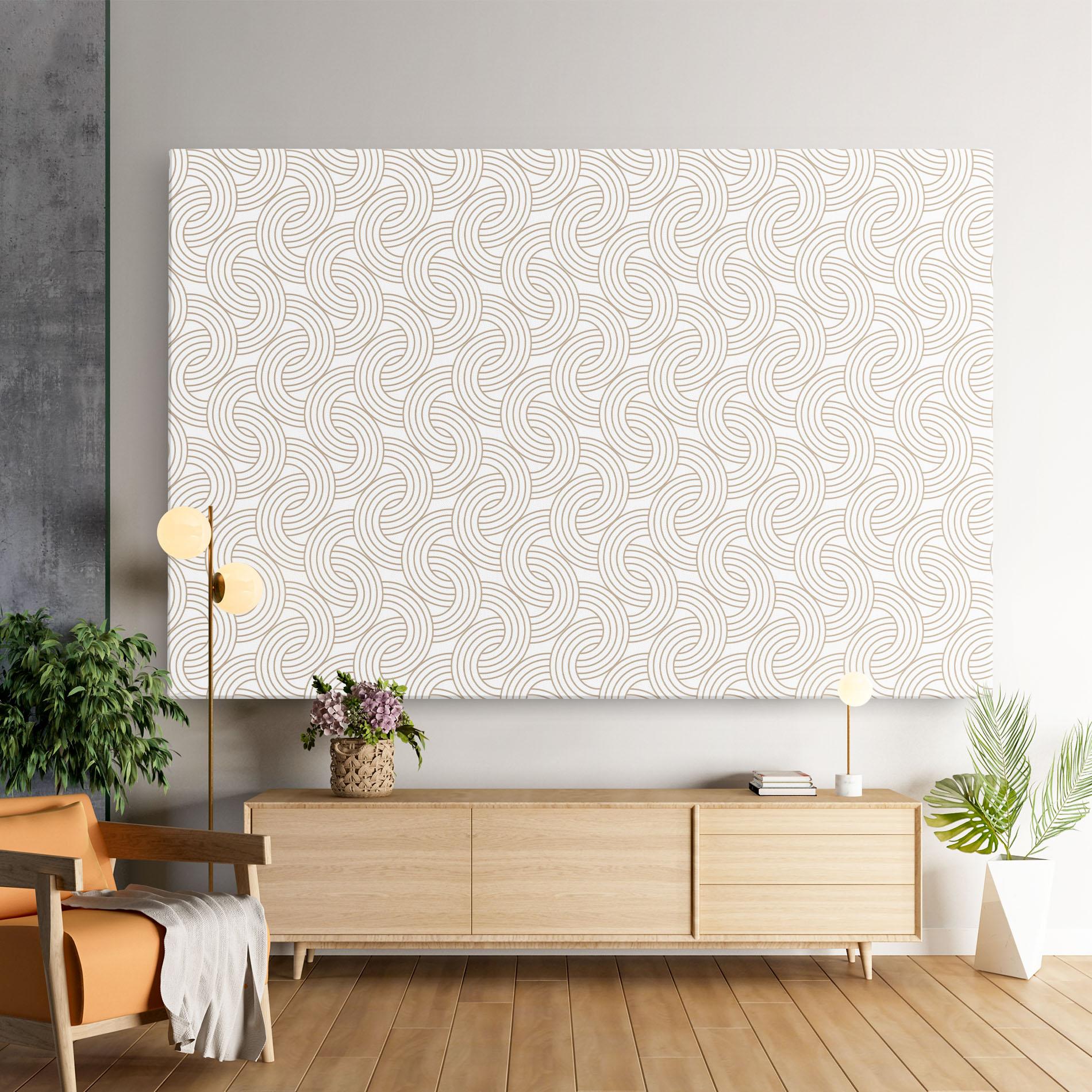 Leinwandbild Cream Lines mockup 9