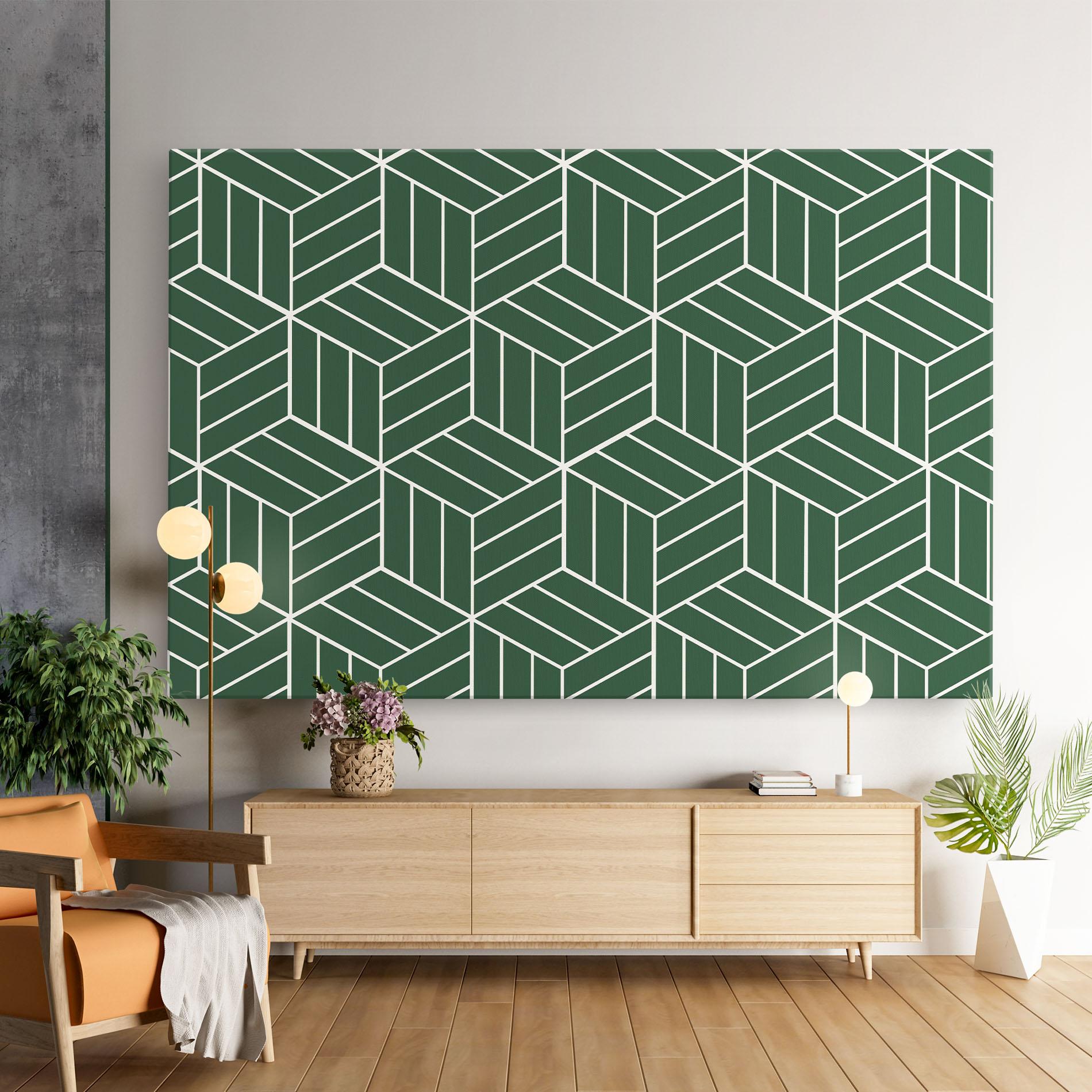 Leinwandbild Green Square mockup 9