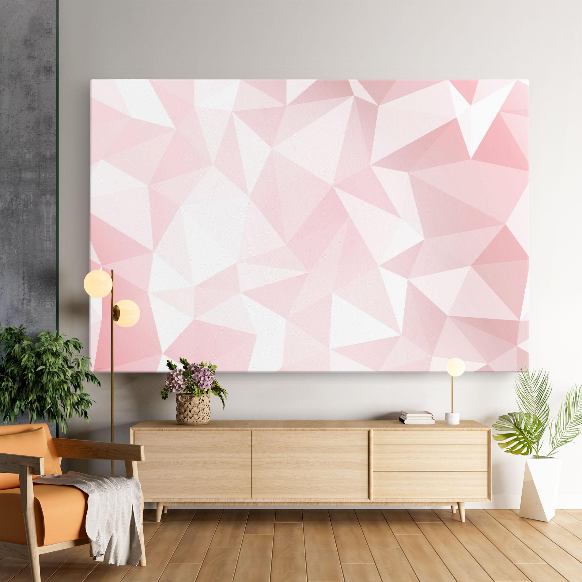 Leinwandbild Pink Triangle mockup 9