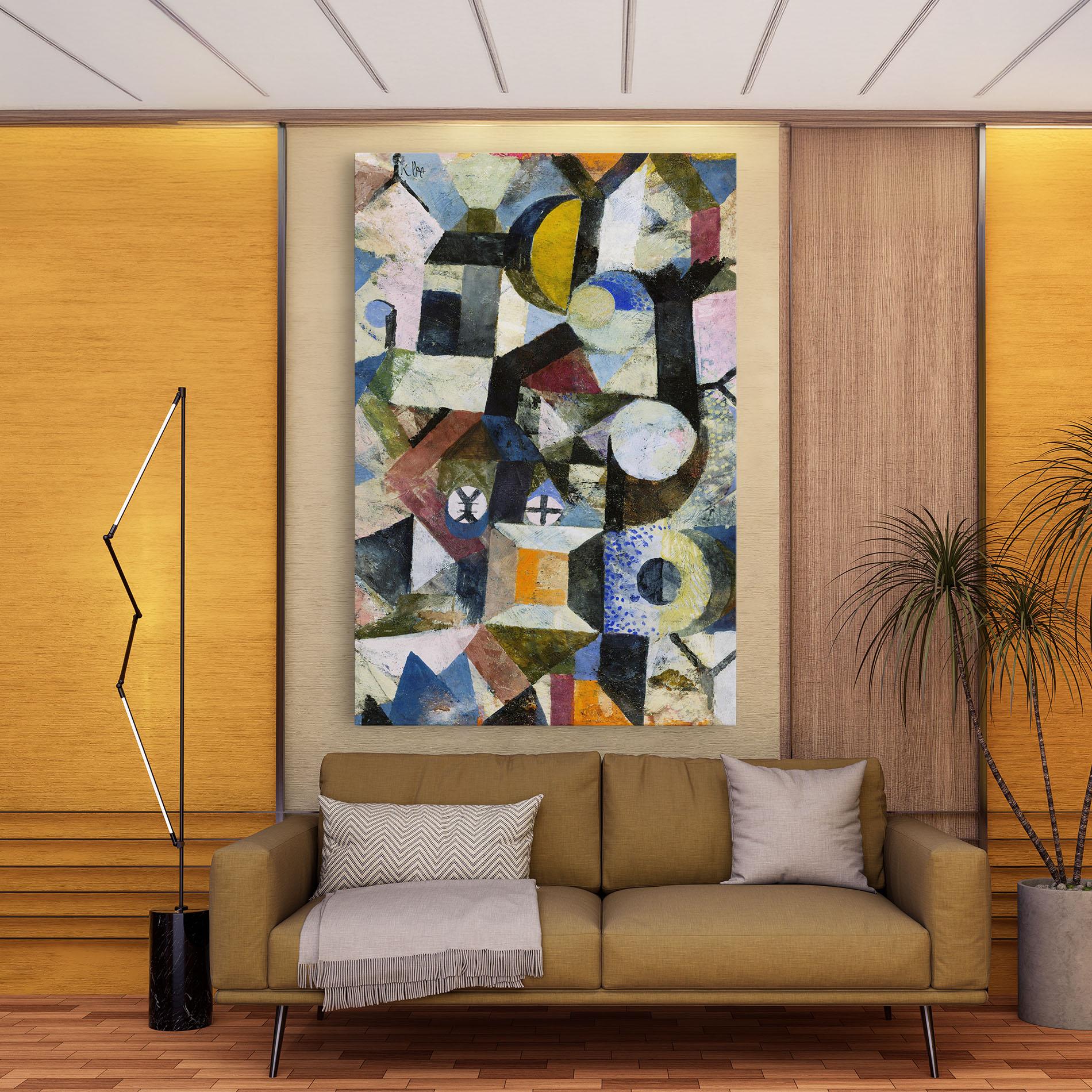 Leinwandbild Abstract Geometric mockup 9