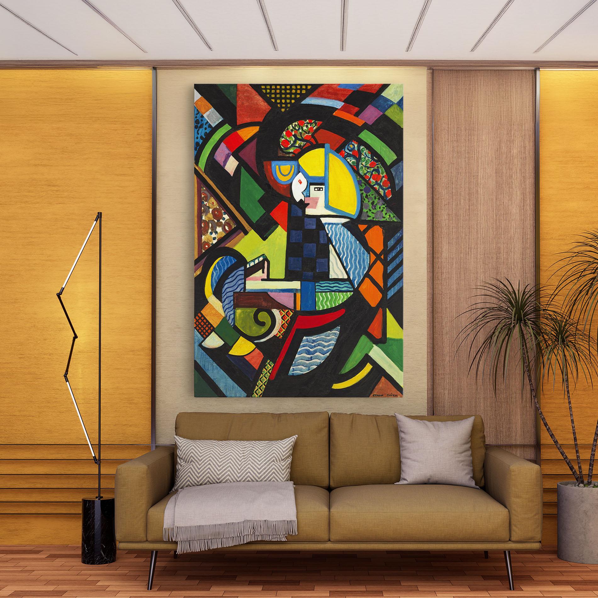 Leinwandbild Mix Color Shapes mockup 9