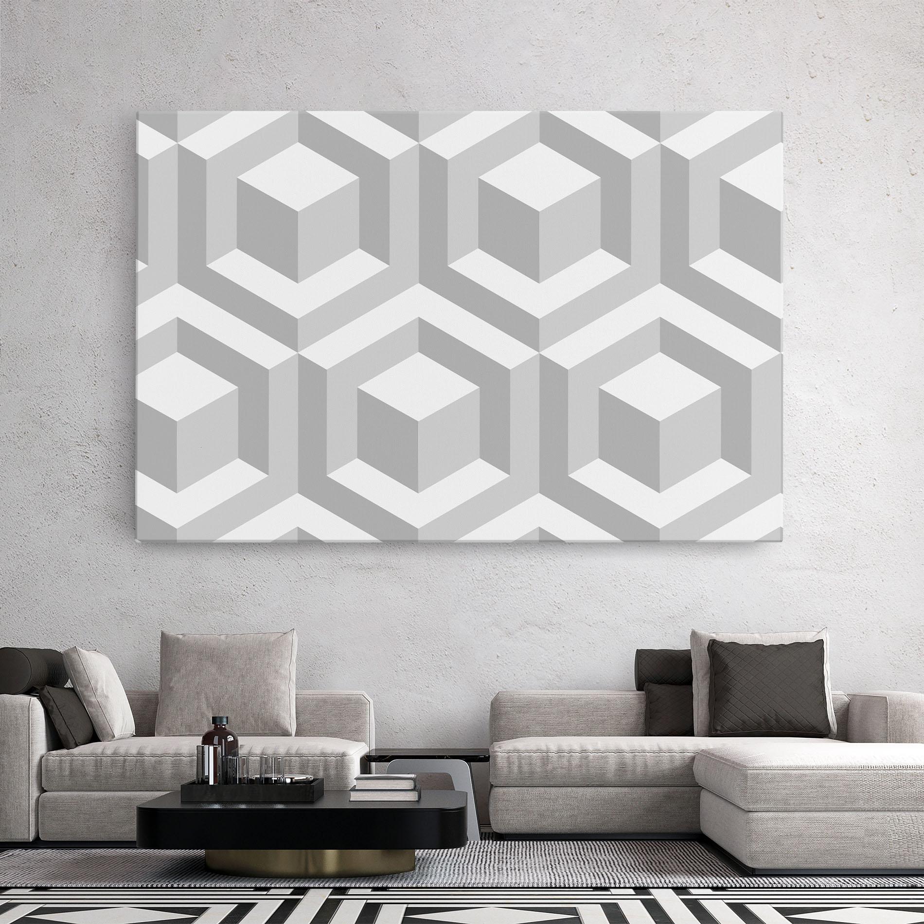 Leinwandbild 3d Square mockup 2