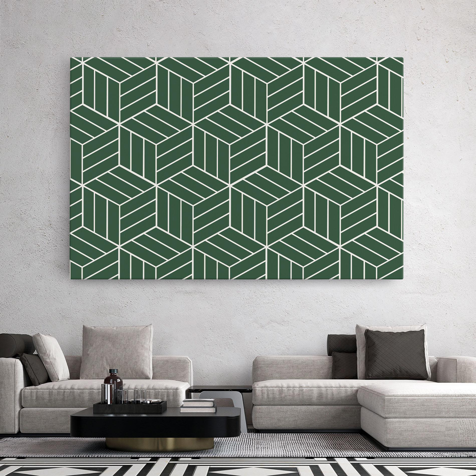 Leinwandbild Green Square mockup 2
