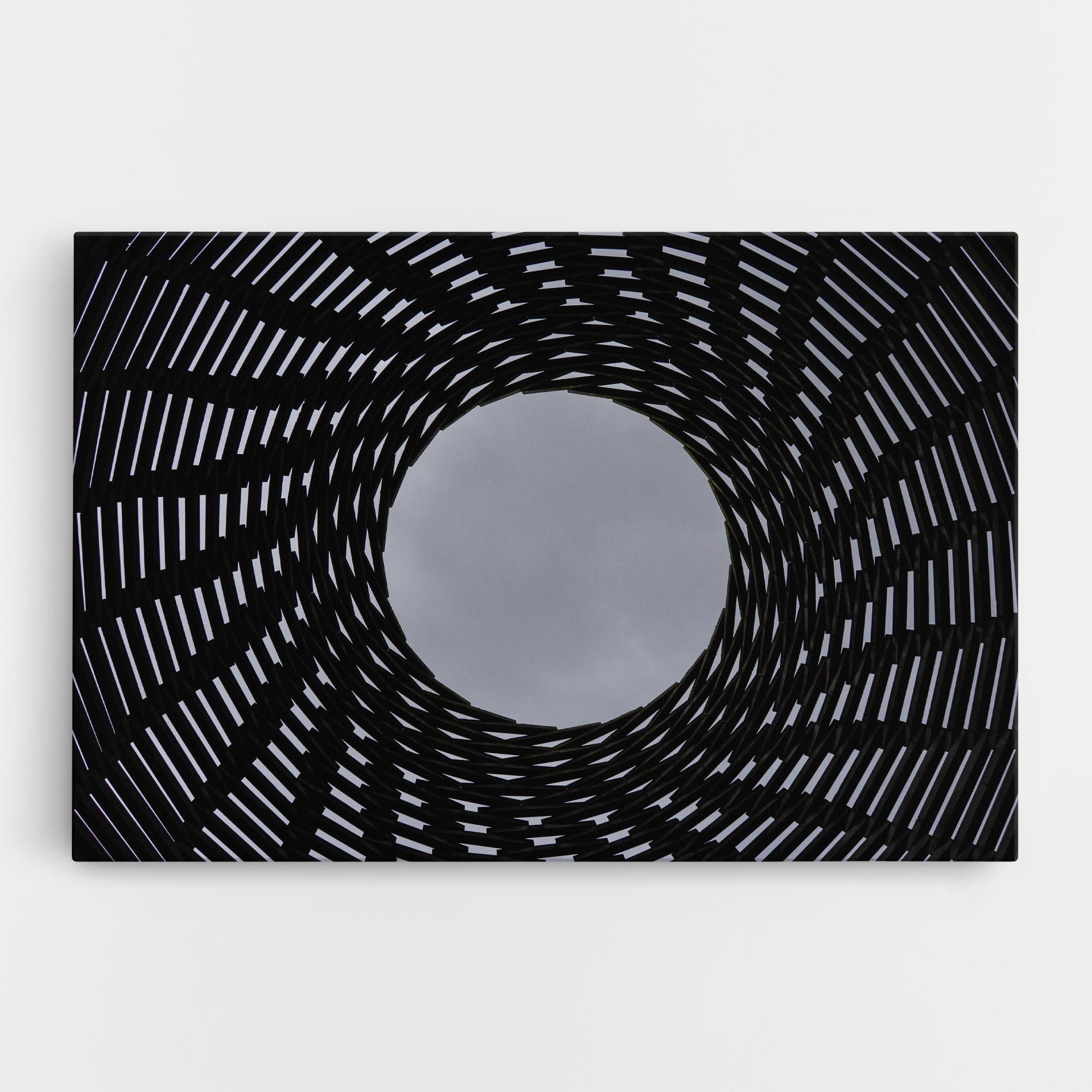 Leinwandbild Grey Circle Lines mockup 0