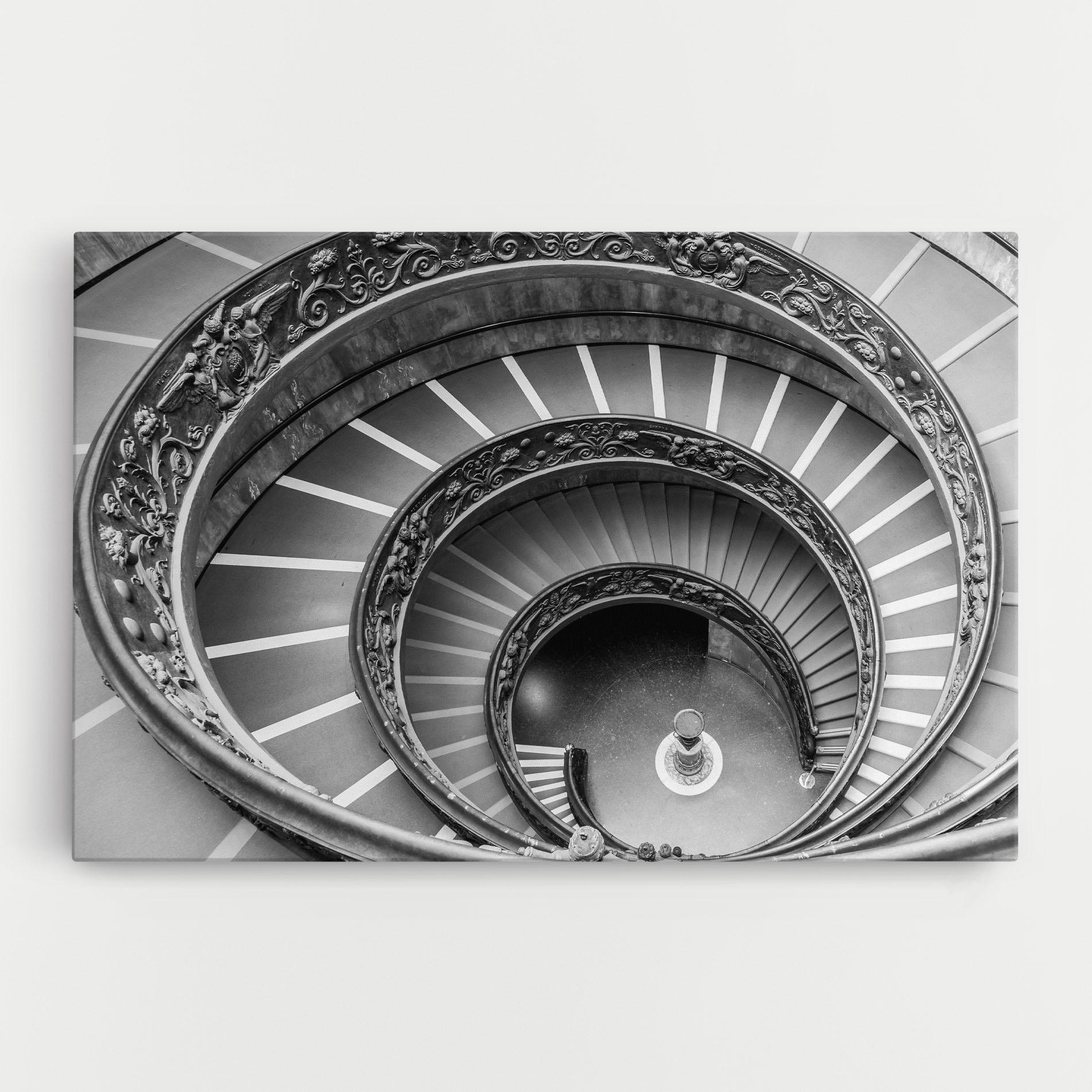 Leinwandbild Grey Spiral mockup 0