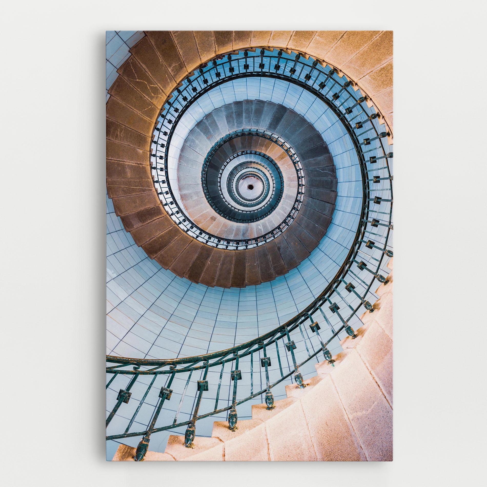 Leinwandbild Blue Opaline Stairs mockup 0