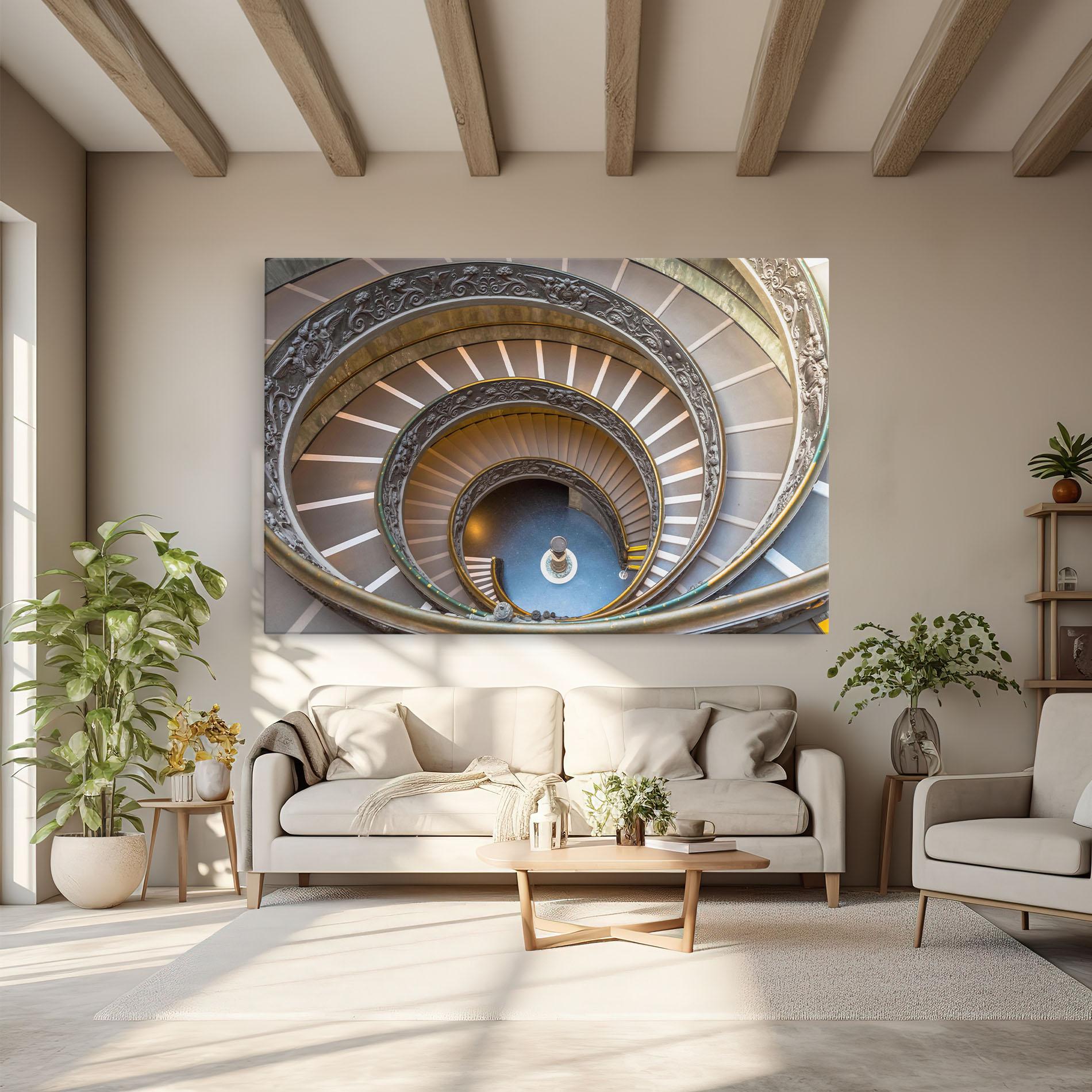 Leinwandbild Colored Stairs mockup 6