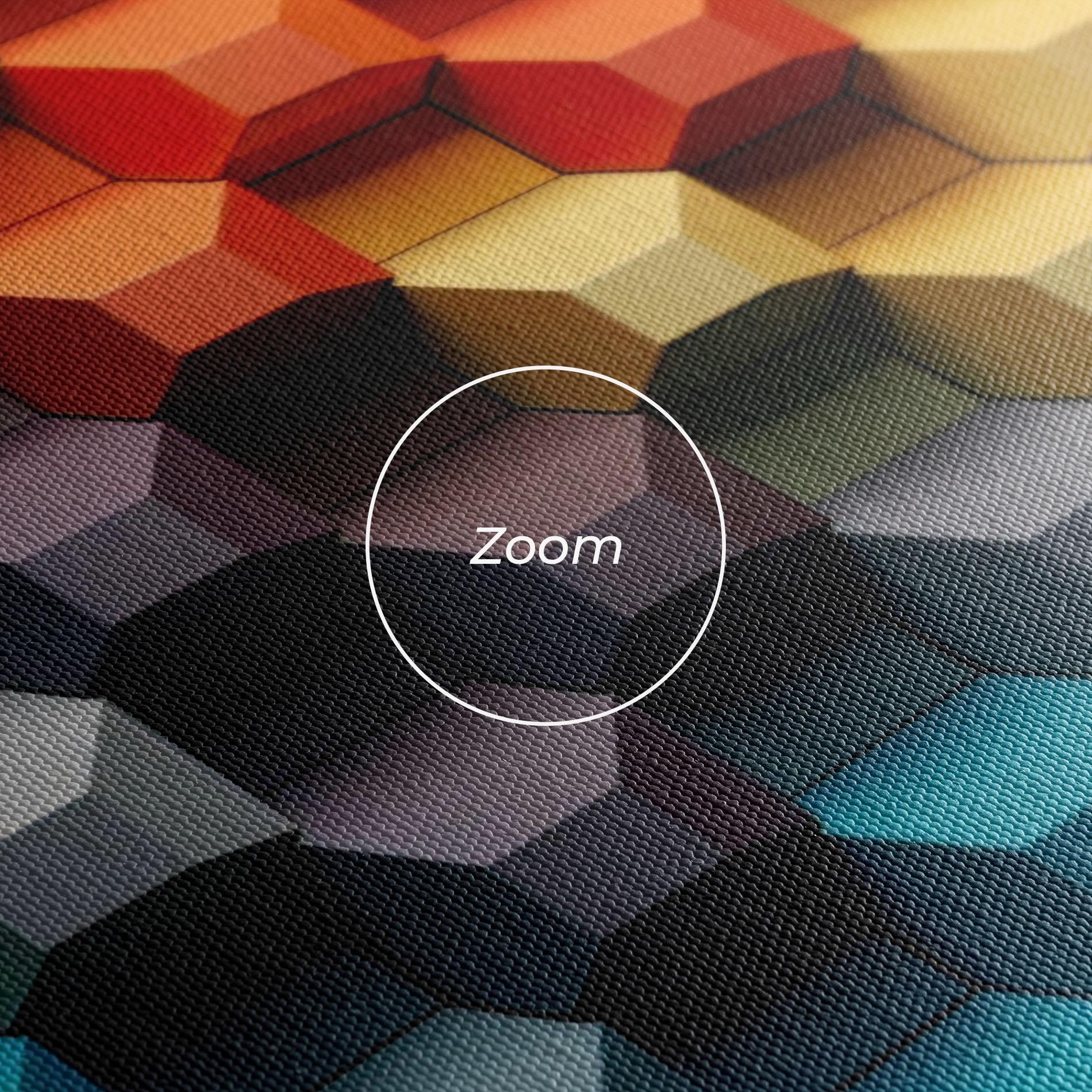 Leinwandbild 3d Sqare Mix mockup 3