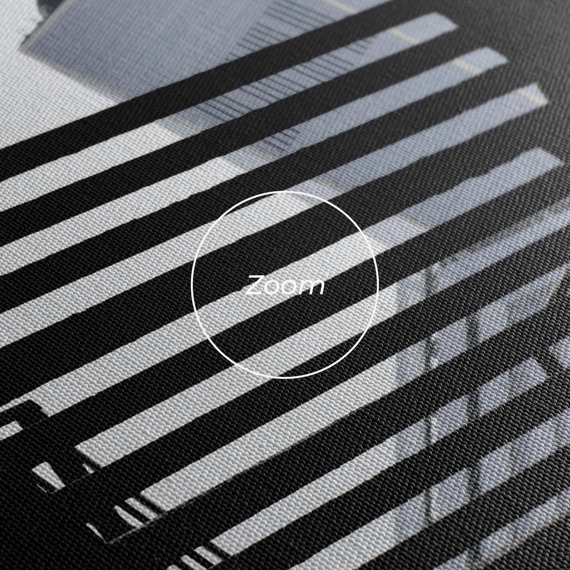 Leinwandbild Black Stairs Floating mockup 3