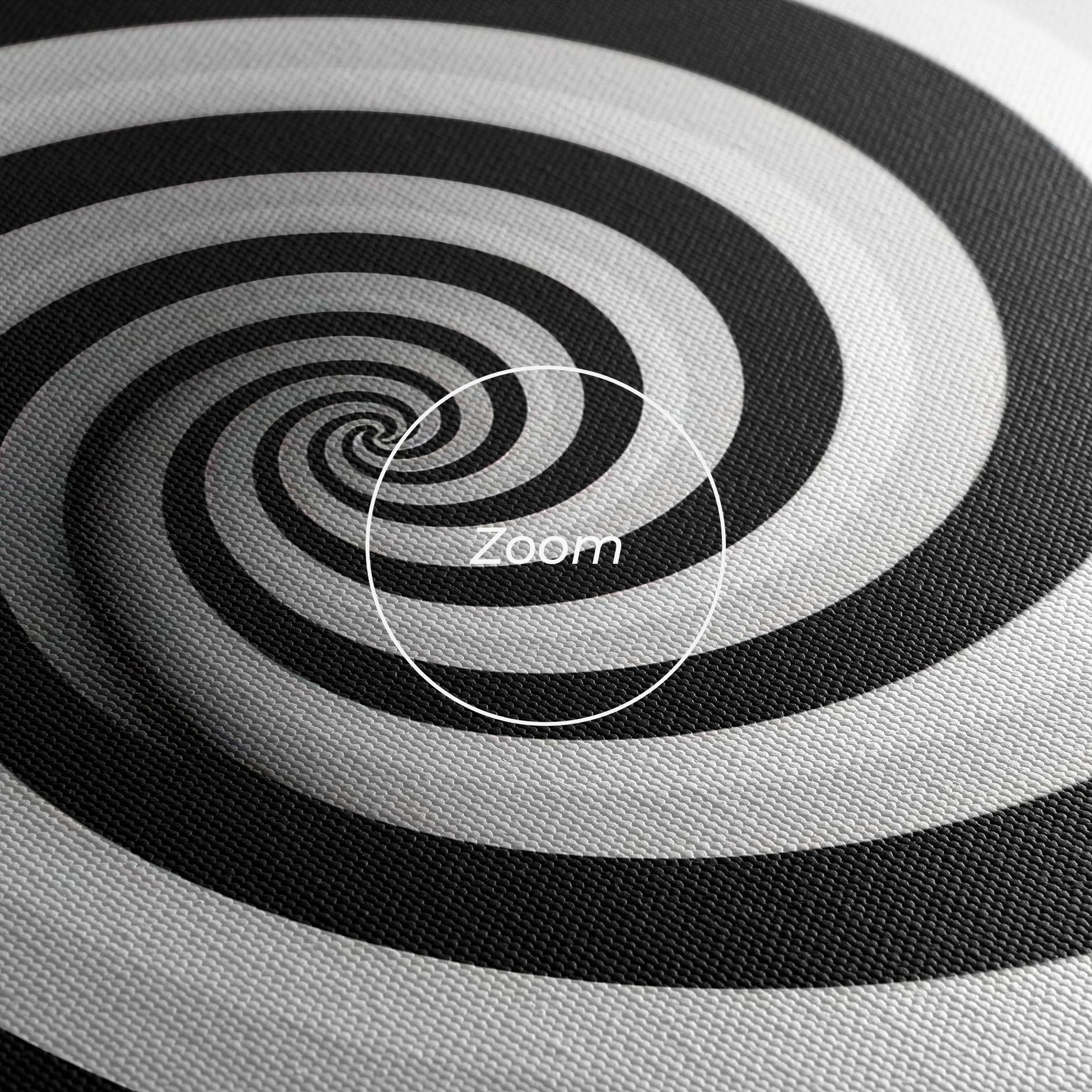 Black White Spiral mockup 3
