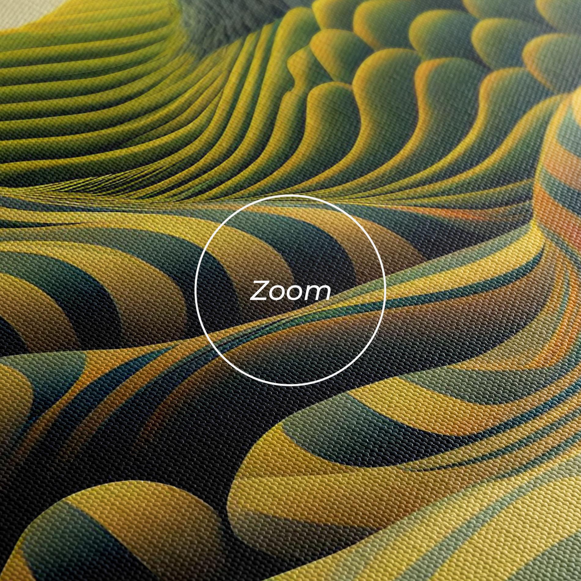 Leinwandbild Green Yellow View mockup 3