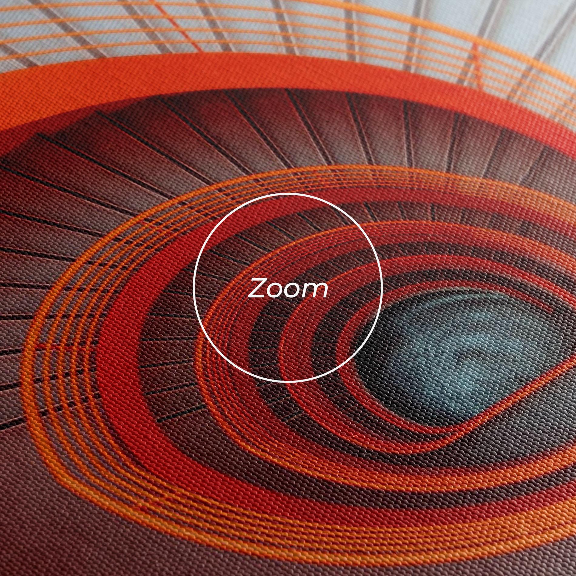 Leinwandbild Grey Orange Stairs mockup 3