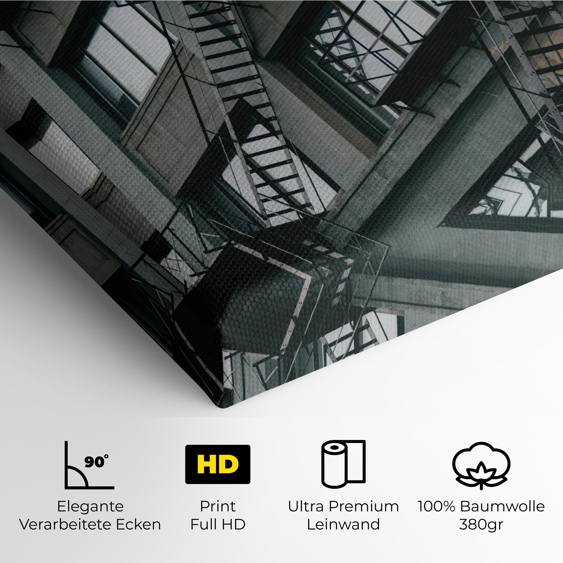 Leinwandbild Building Stairs mockup 4