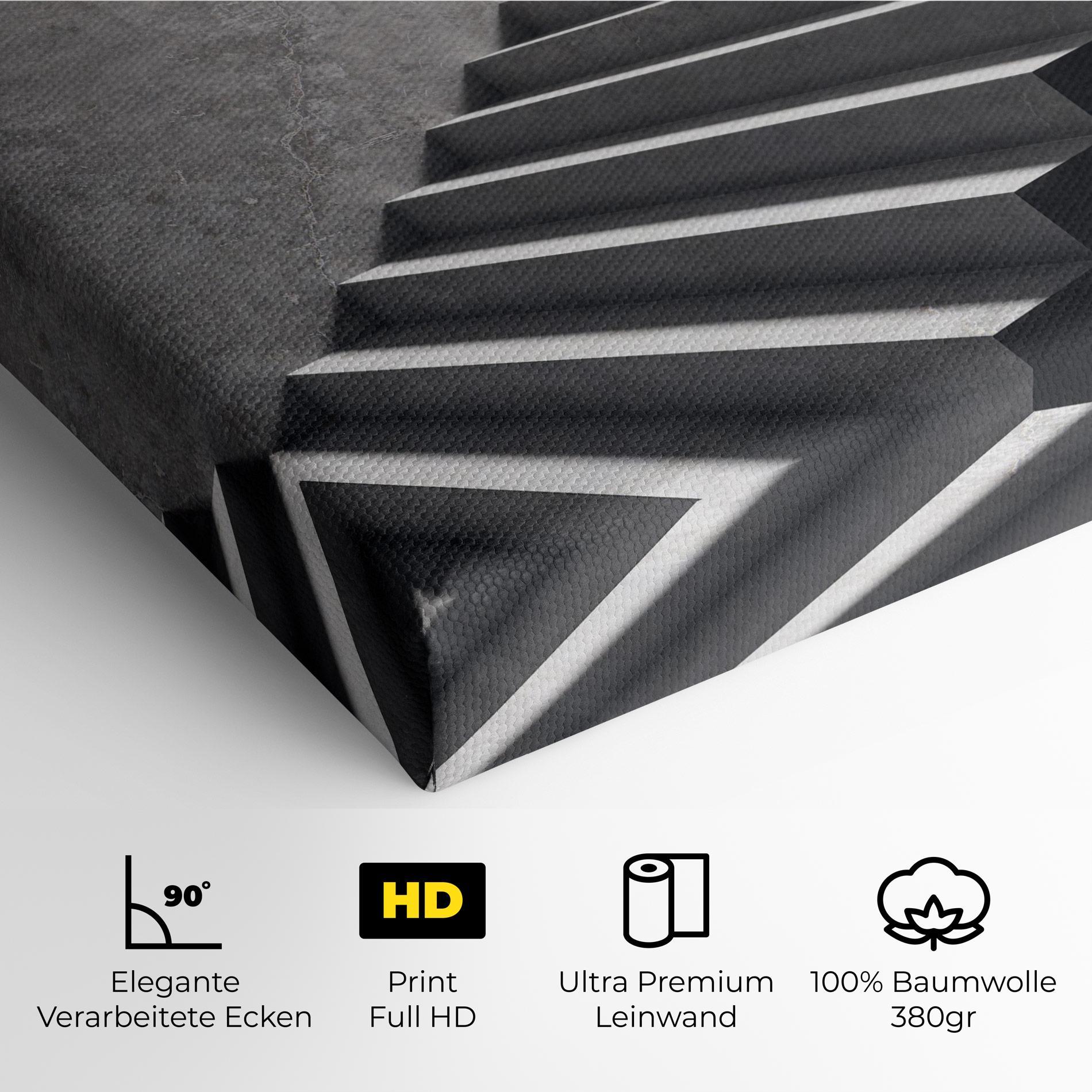Leinwandbild Concrete Stairs mockup 4