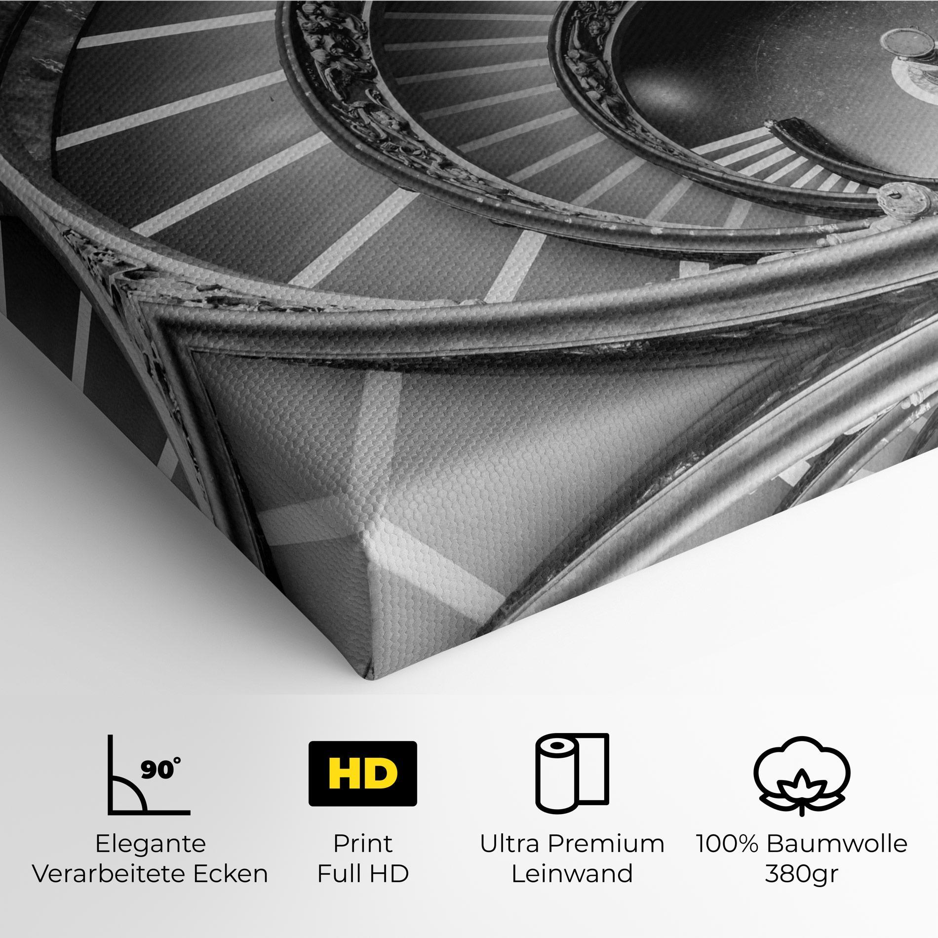 Leinwandbild Grey Spiral mockup 4