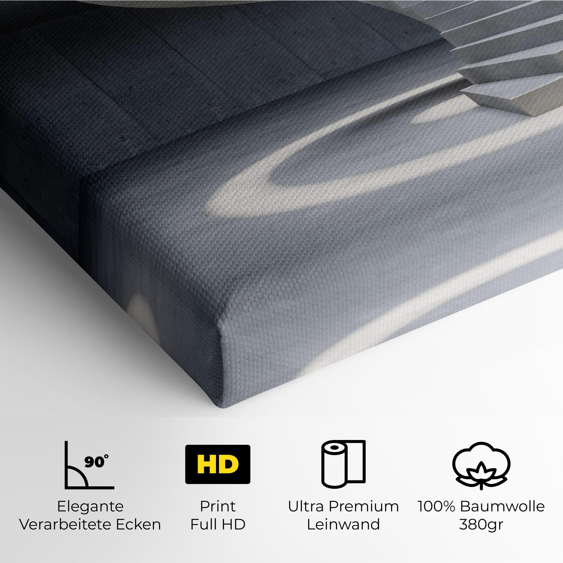 Leinwandbild Spiral White Staircase mockup 4