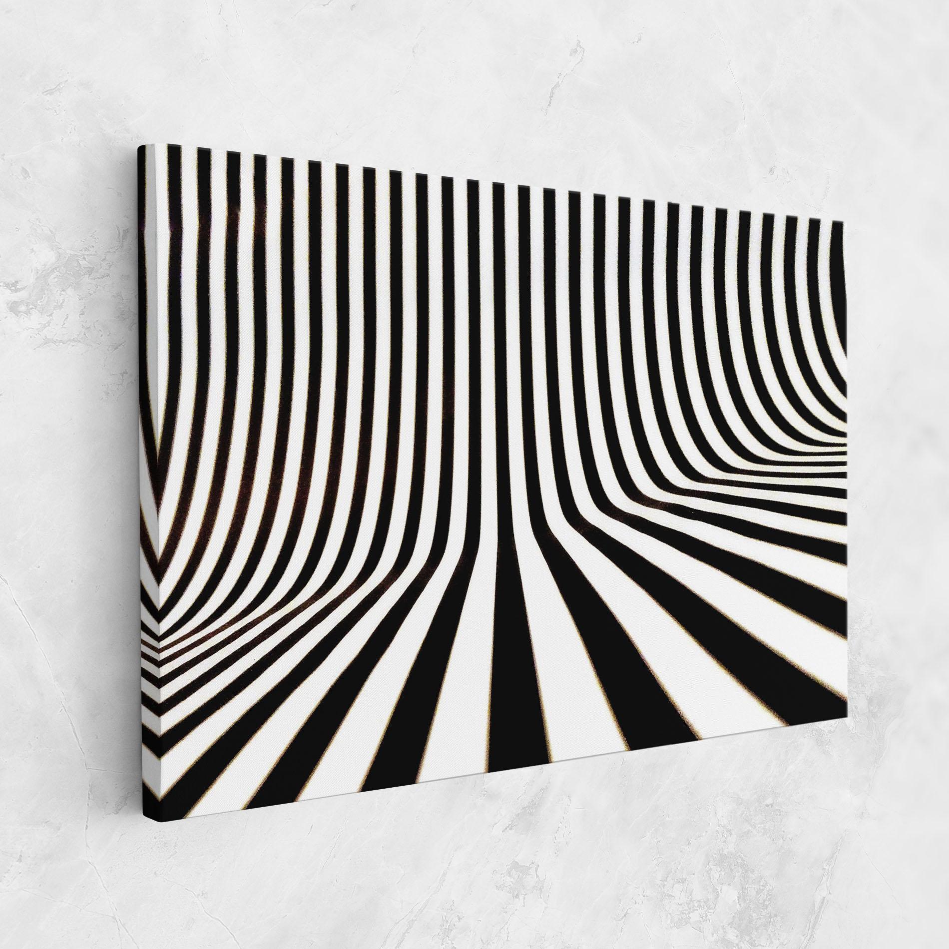 Leinwandbild Black And White Illusion mockup 1