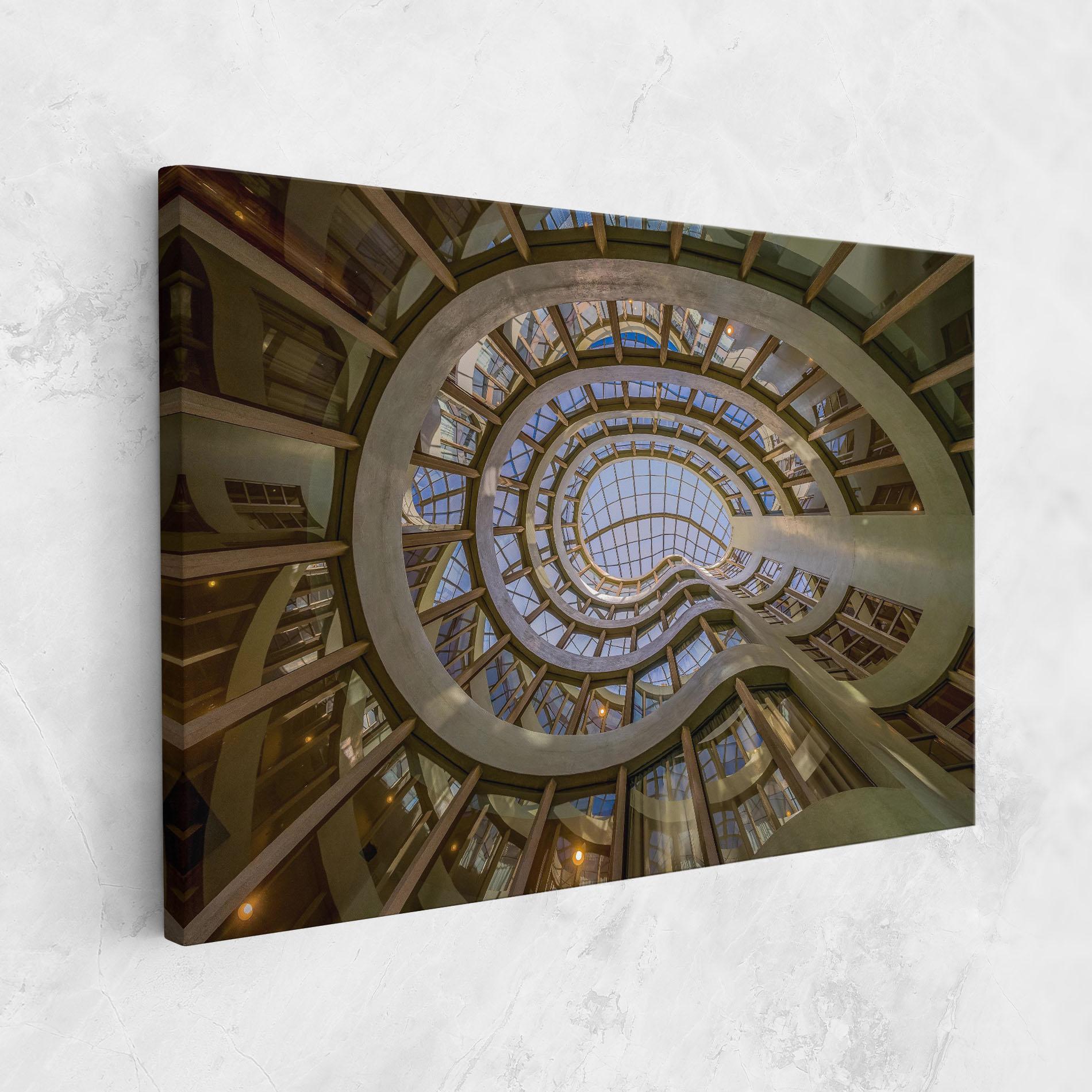 Leinwandbild Glass Building mockup 1