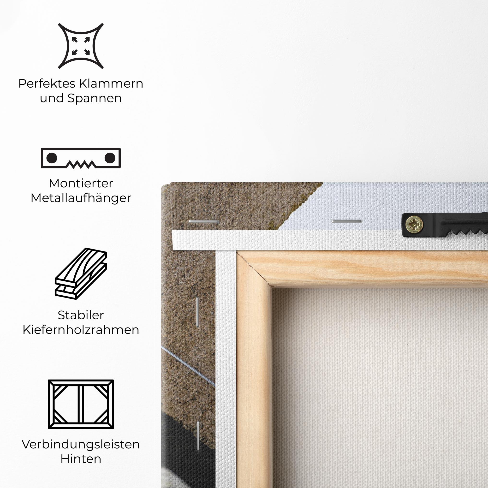 Leinwandbild Black Stairs mockup 5