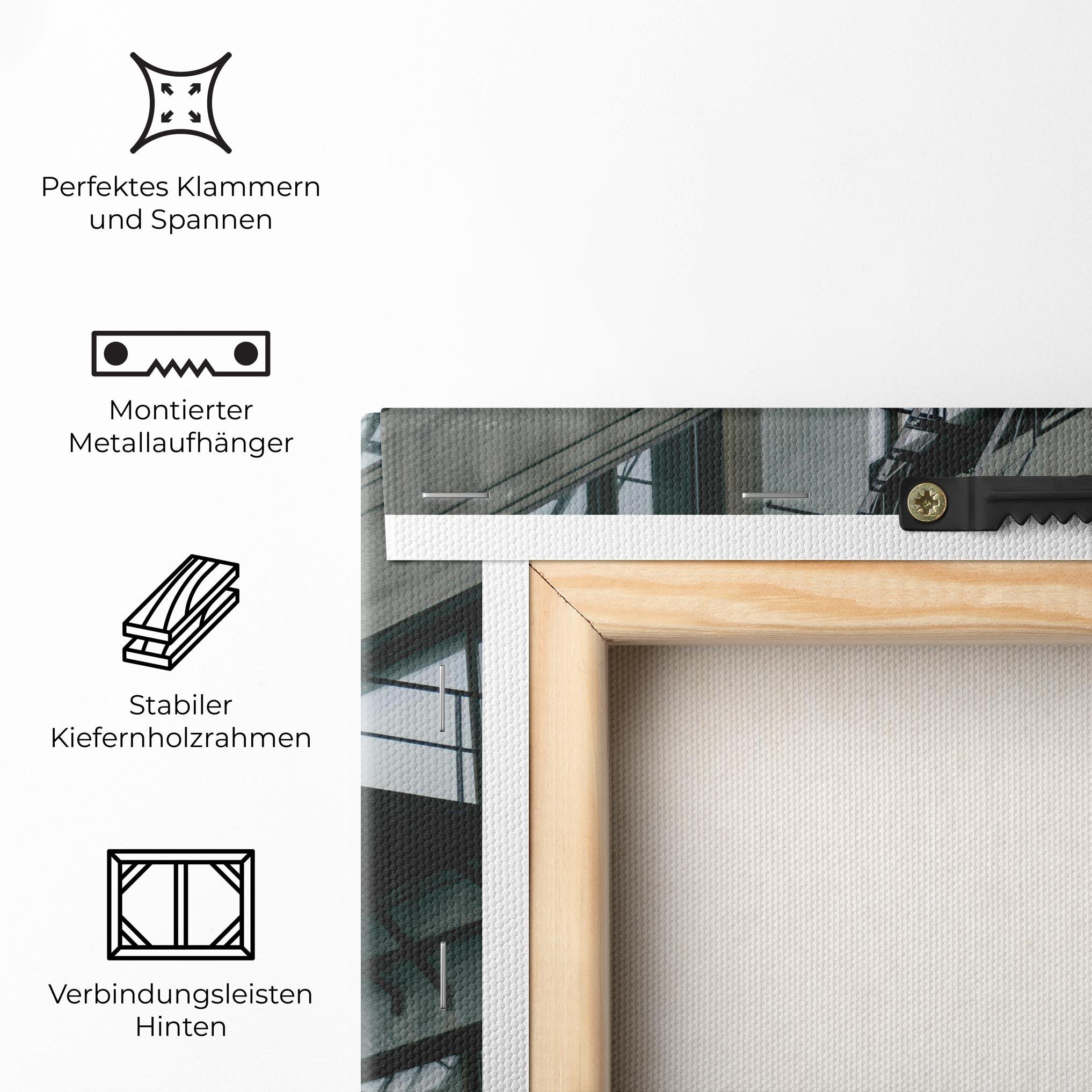 Leinwandbild Building Stairs mockup 5