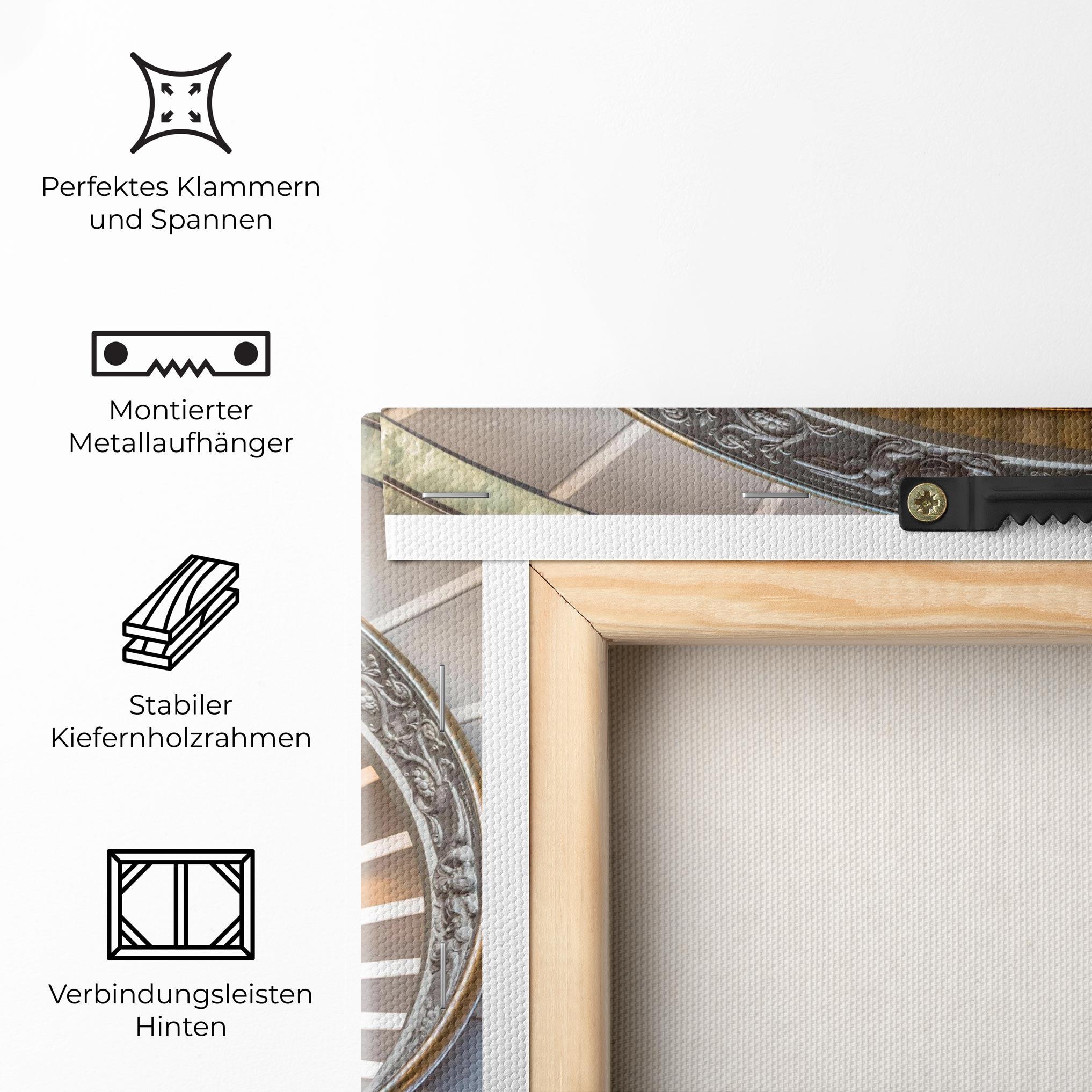 Leinwandbild Colored Stairs mockup 5
