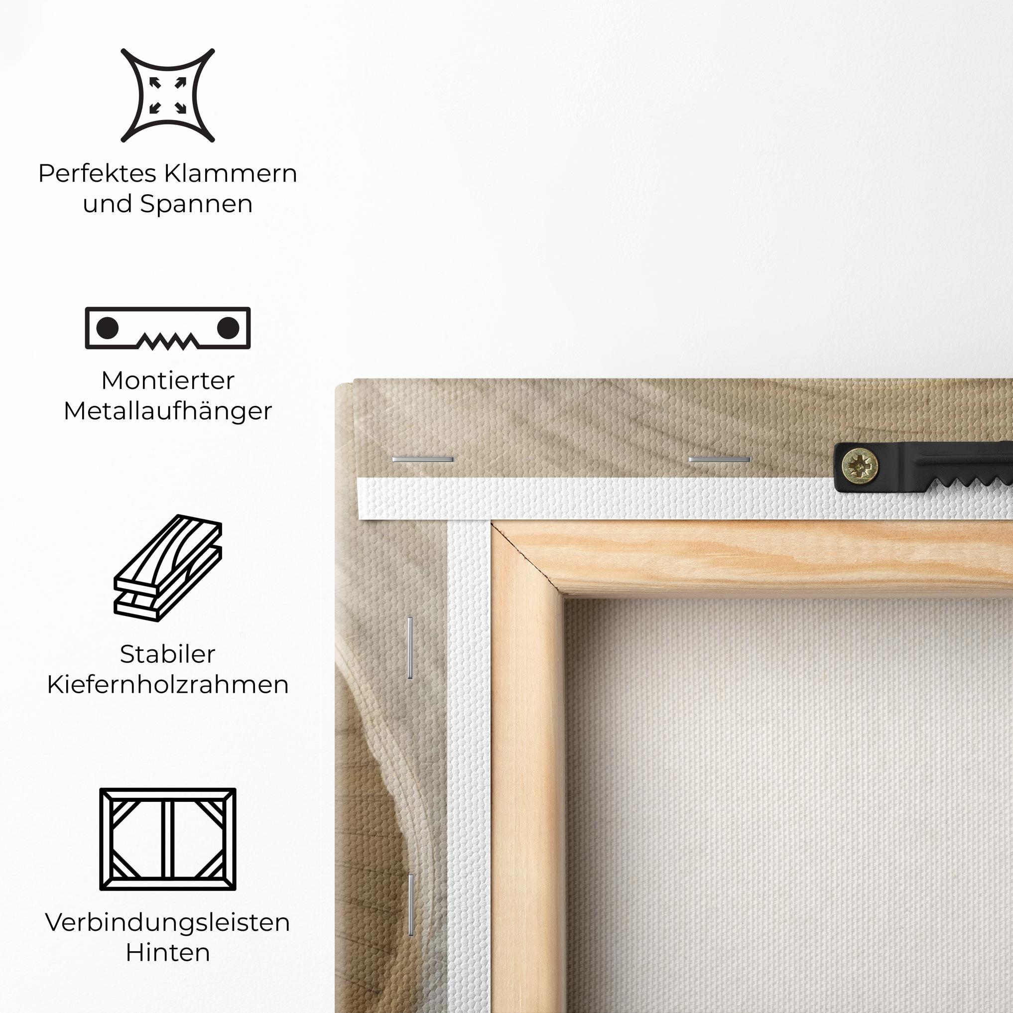 Leinwandbild Cream Down Stairs mockup 5