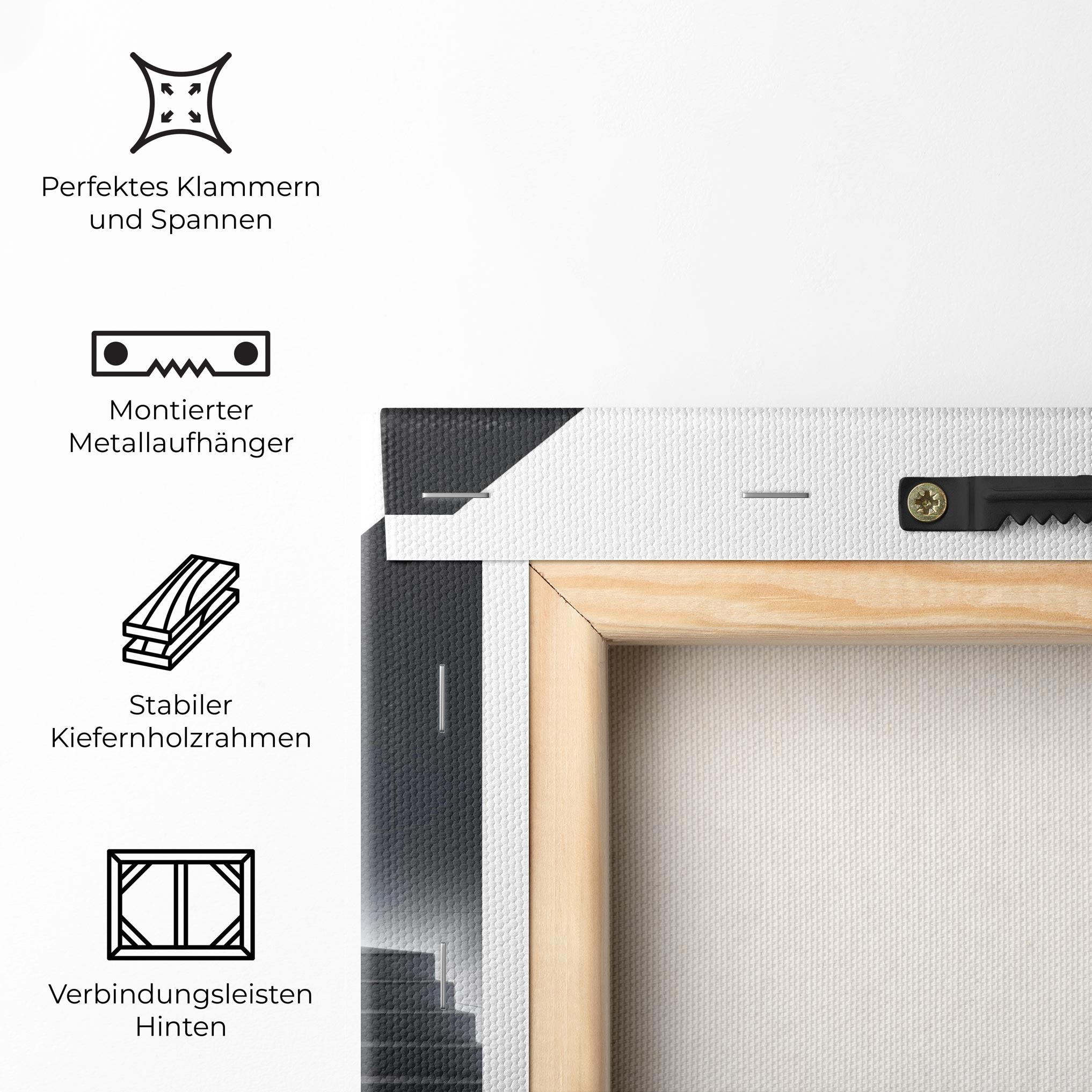 Leinwandbild Dark Stairs mockup 5