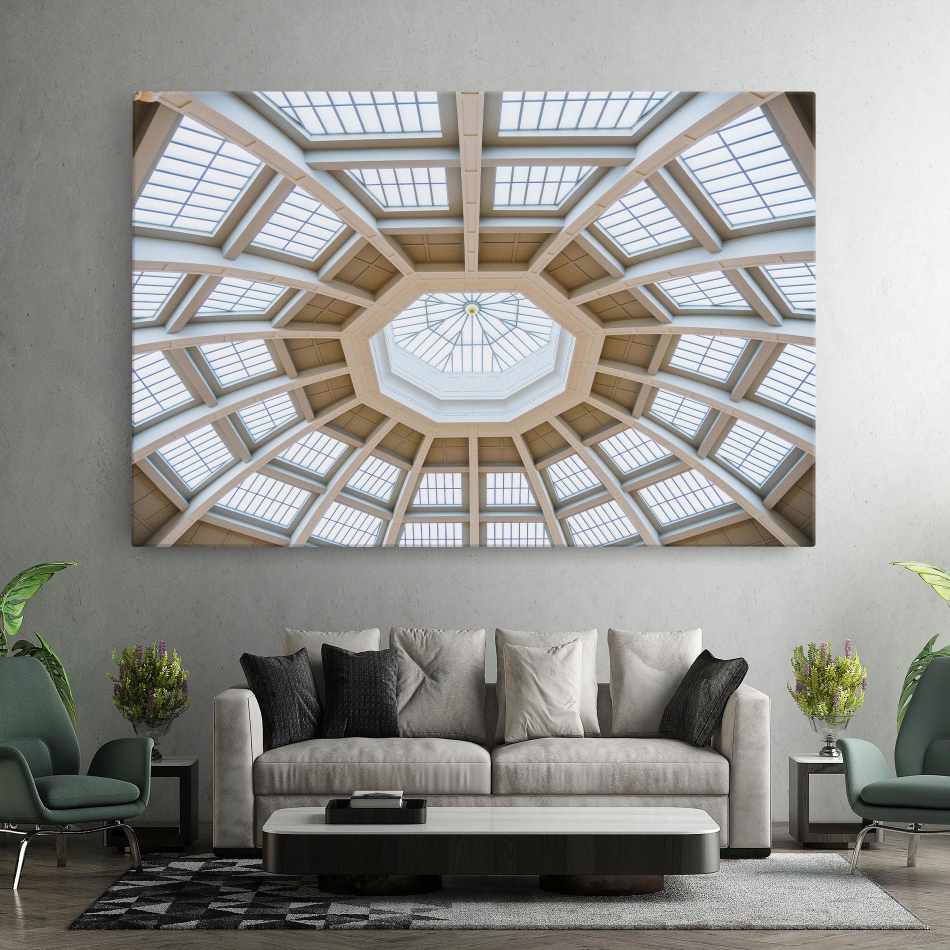 Leinwandbild Ceiling Dome mockup 7