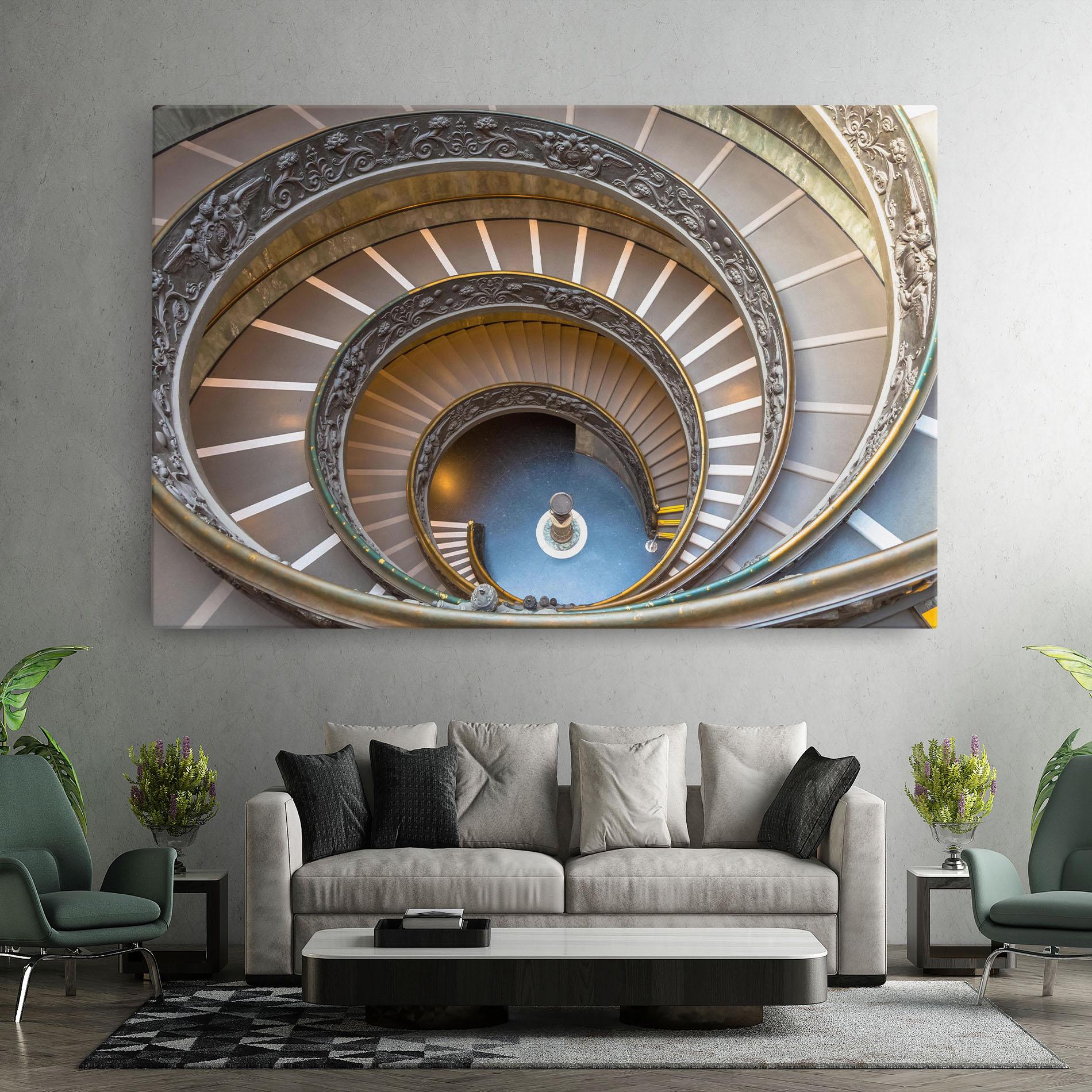 Leinwandbild Colored Stairs mockup 7