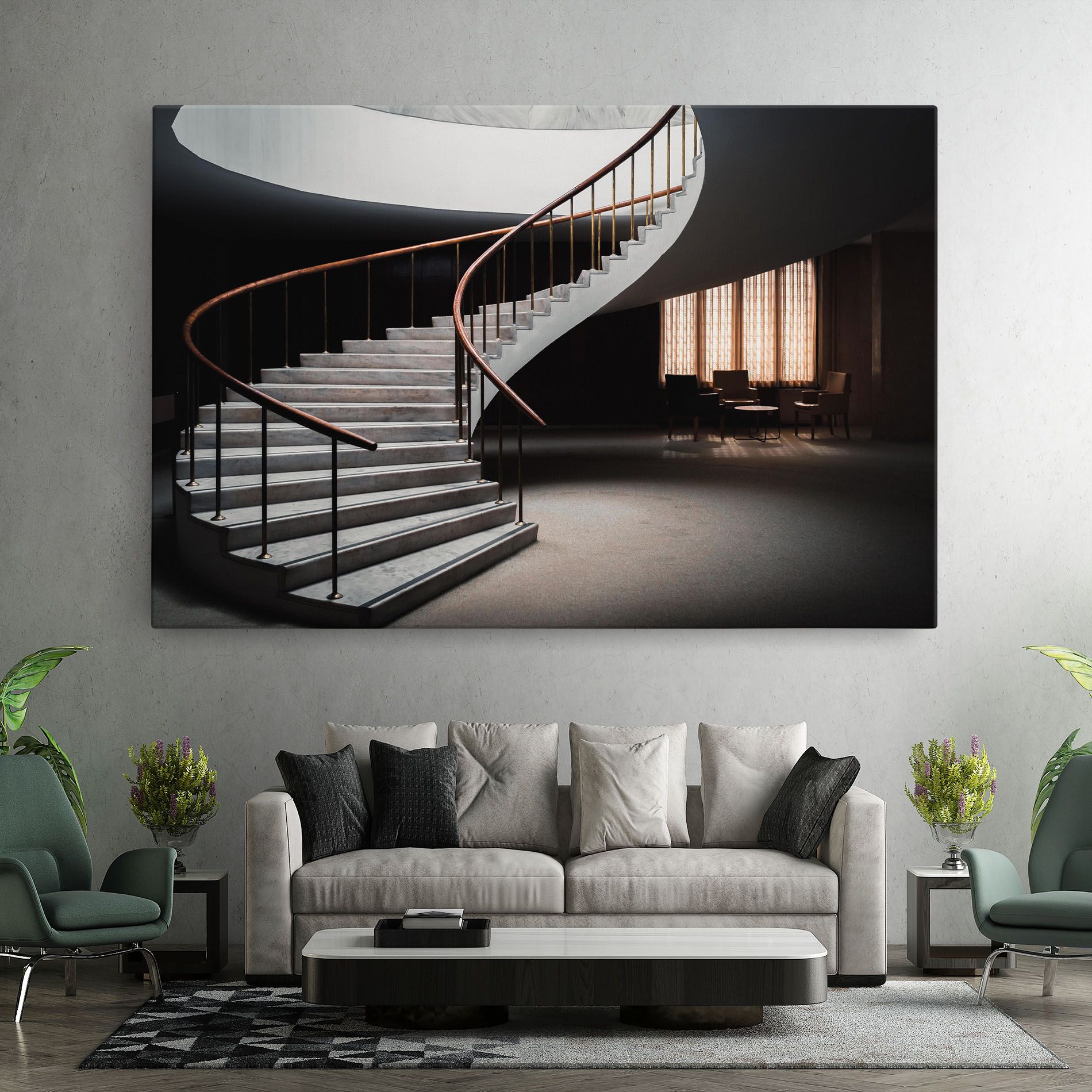 Dark Room Stairs mockup 7