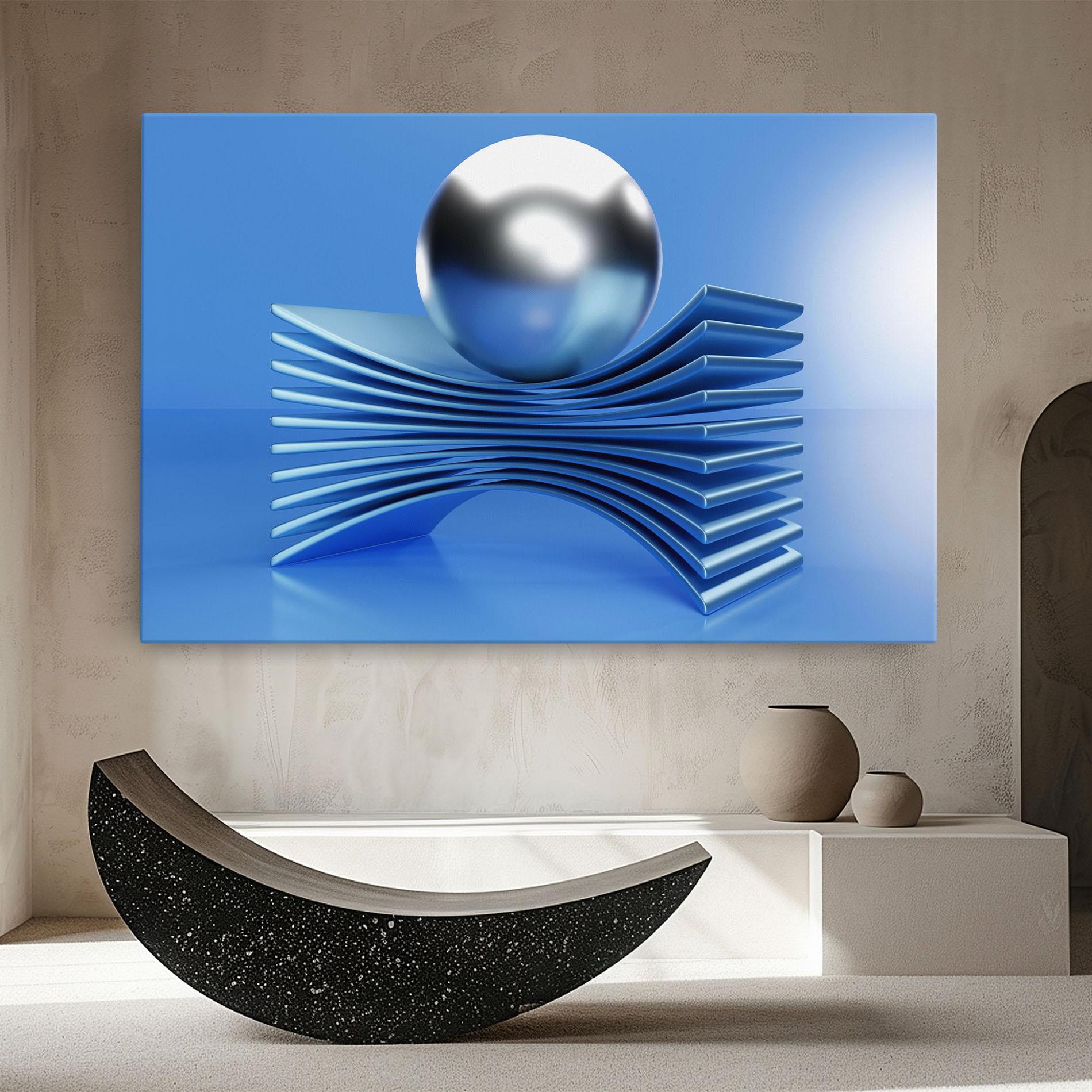 Leinwandbild Silver Ball mockup 8