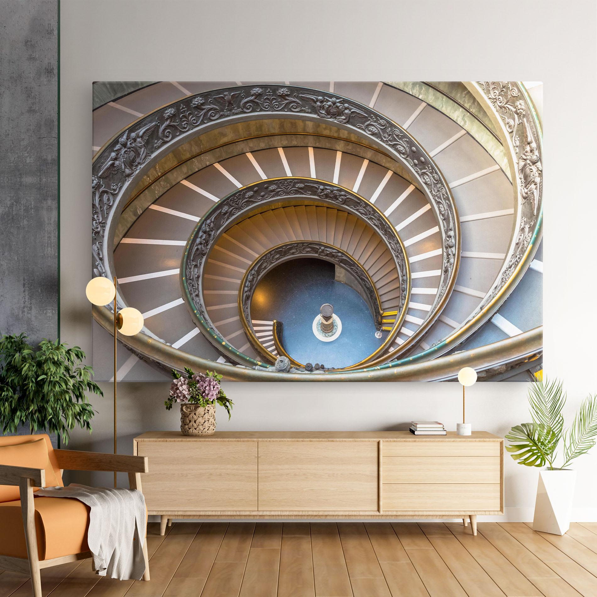 Leinwandbild Colored Stairs mockup 9