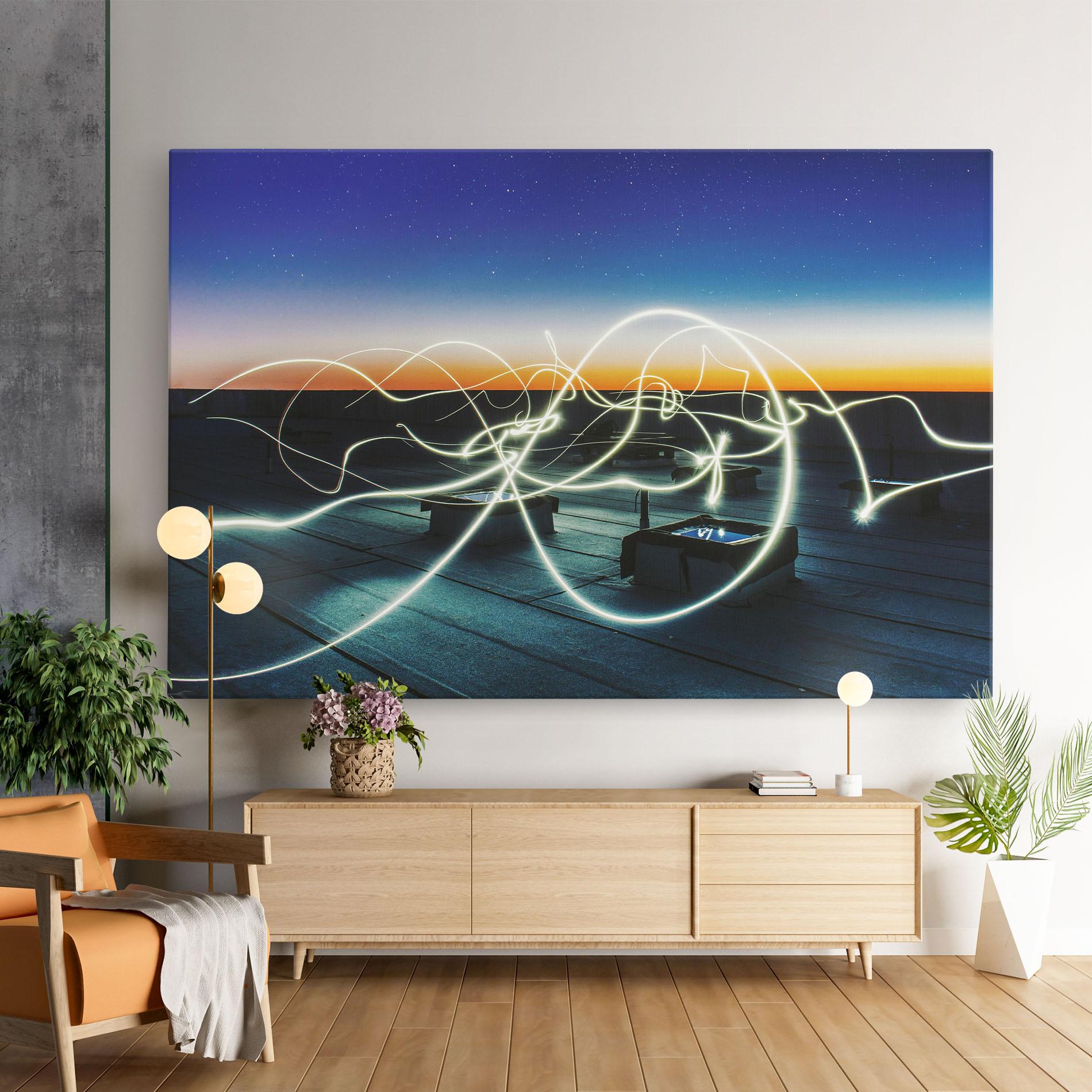 Leinwandbild White Light Floating mockup 9