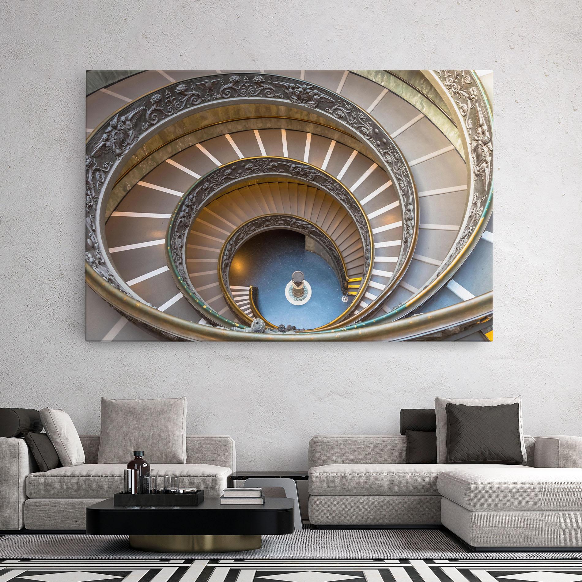 Leinwandbild Colored Stairs mockup 2