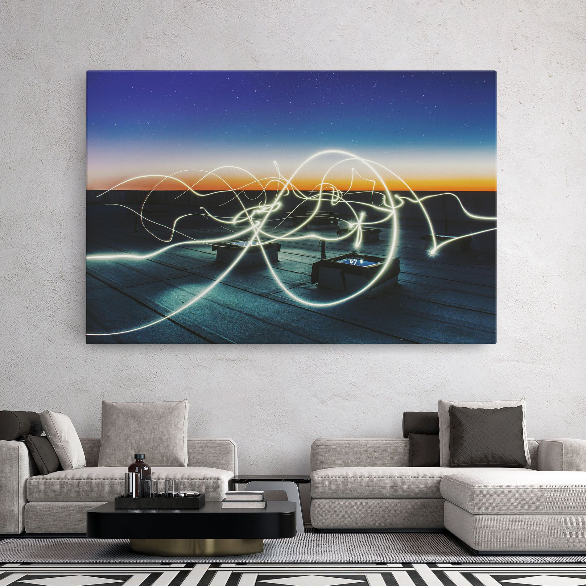 White Light Floating mockup 2