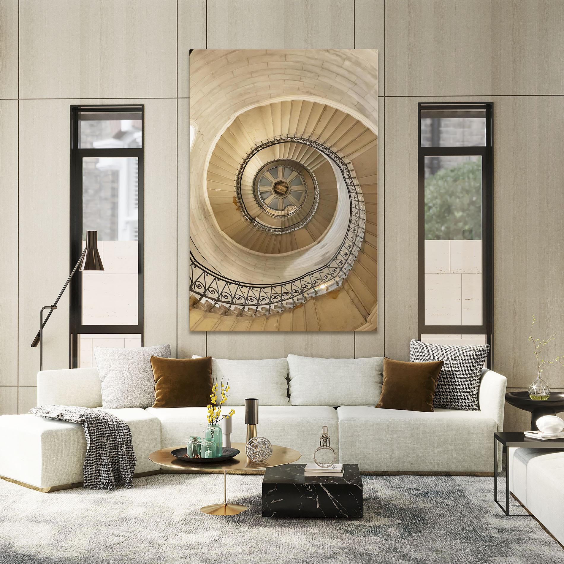 Leinwandbild Cream Down Stairs mockup 2