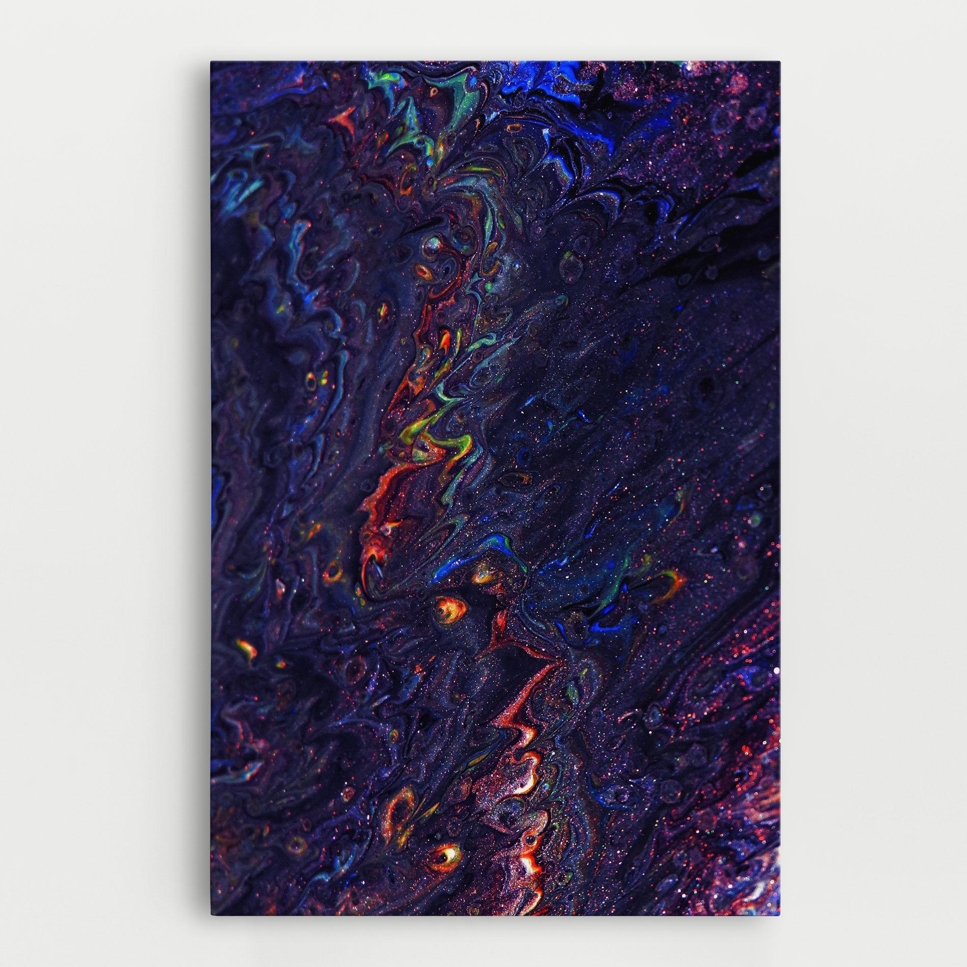 Leinwandbild Dark Purple Texture mockup 0