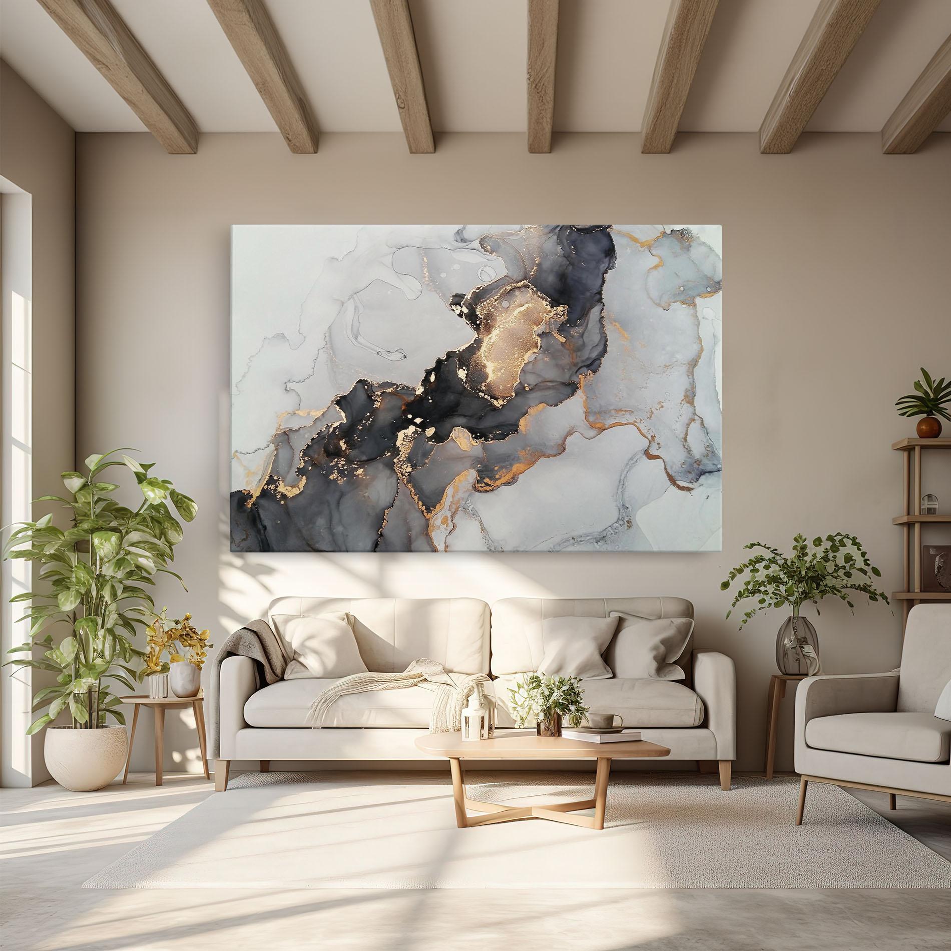 Leinwandbild Marble Shades mockup 6