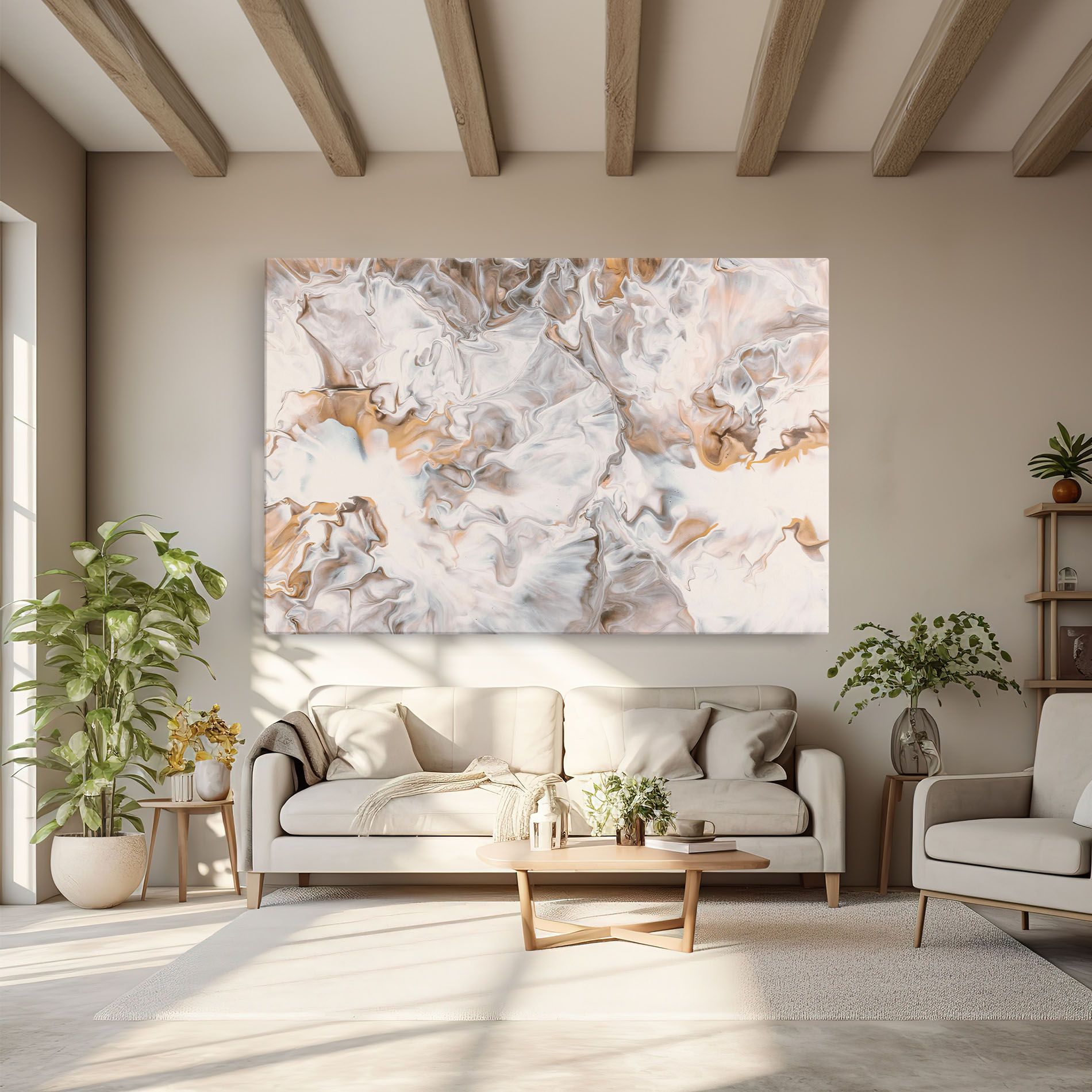 White Gold Abstract mockup 6