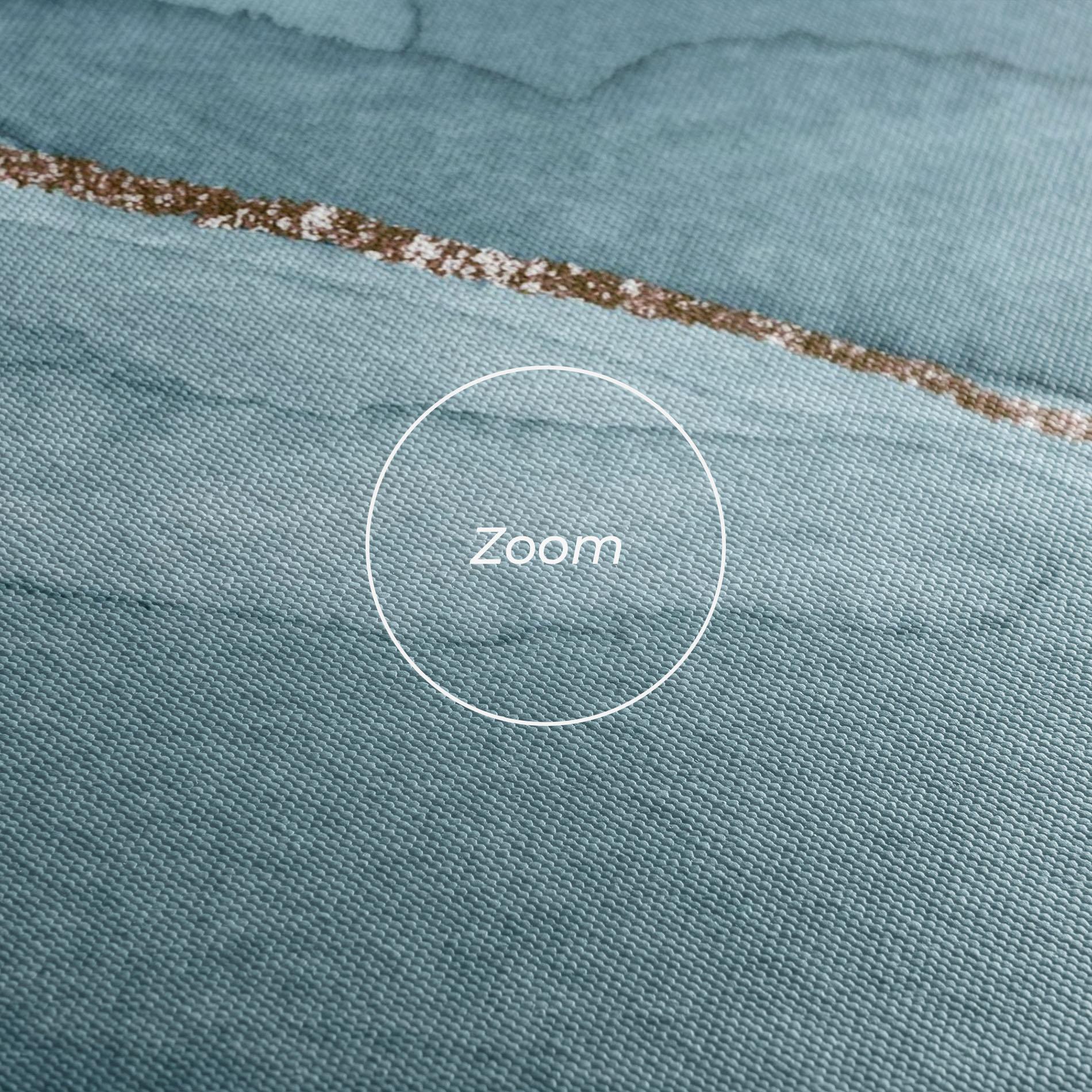 Leinwandbild Blue Golden Glitter mockup 3